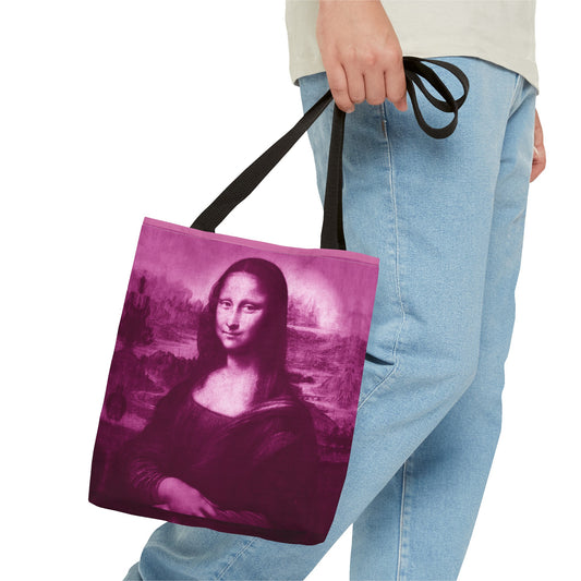 Mona Lisa (Pnk) Tote Bags: Stunning Designer Fashion