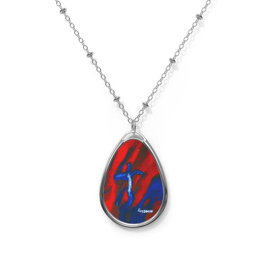 Slow Dancer - Inspirational Ellipse Pendant | Necklace