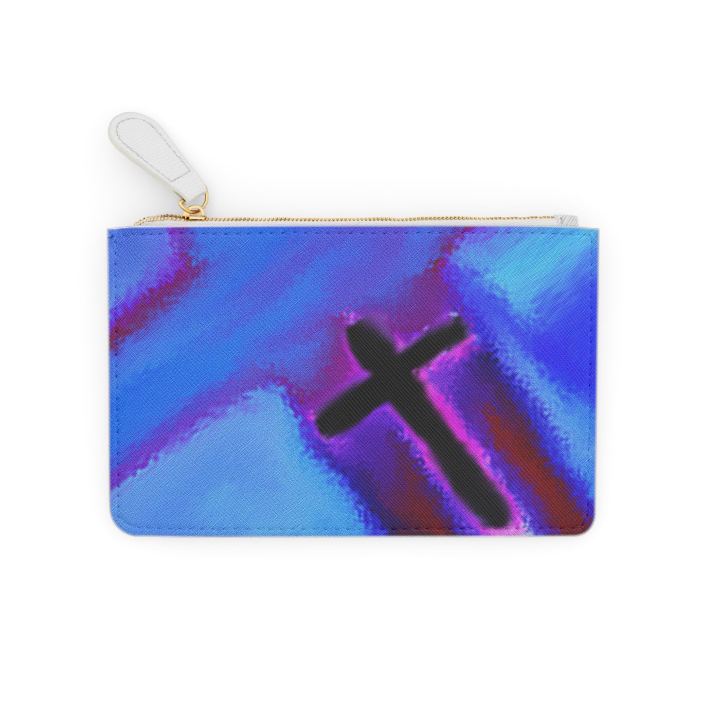 "Exclusive Cross Art Mini Clutch Bag - Chic and Compact"