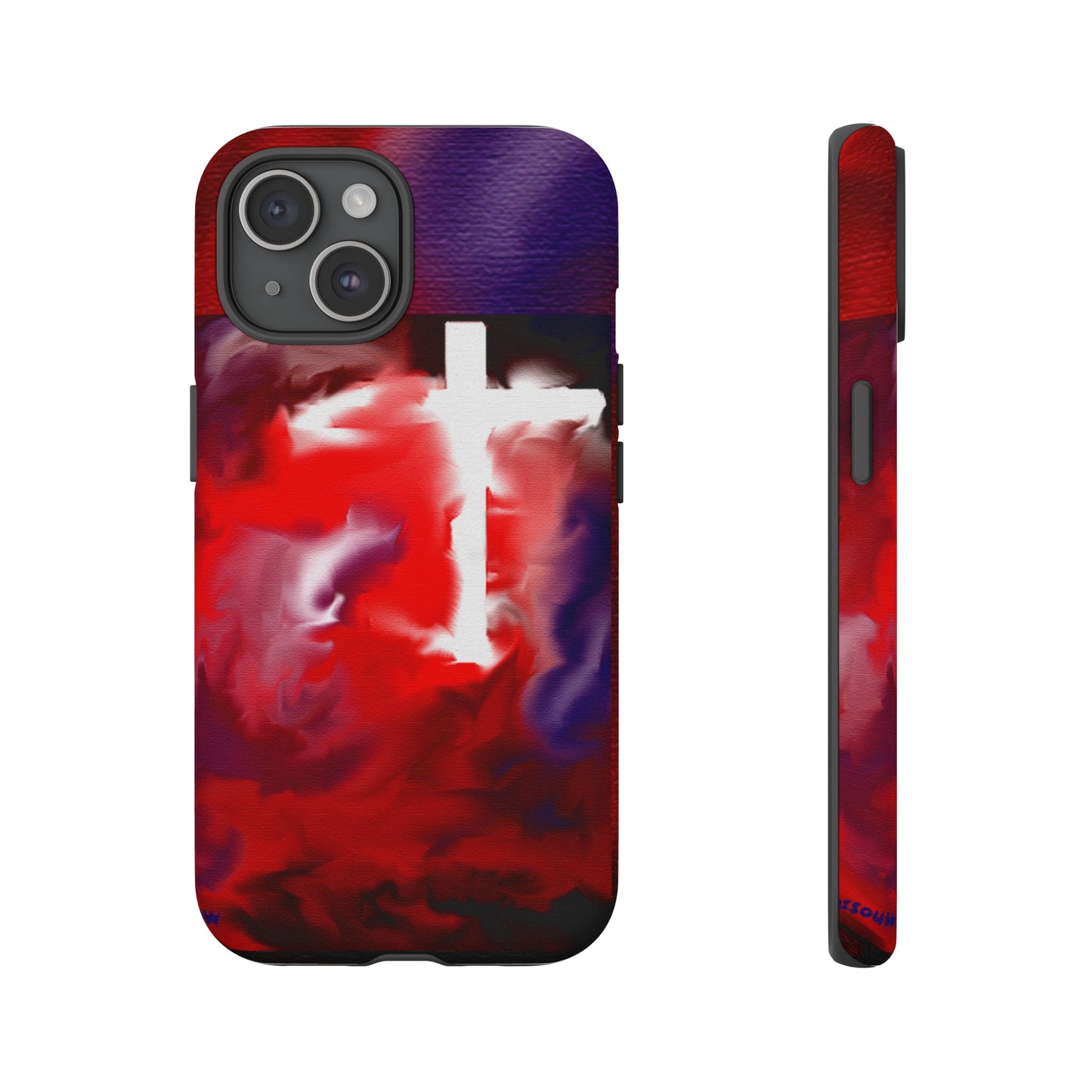 "Above The Light - Cross Art Protective Phone Case"