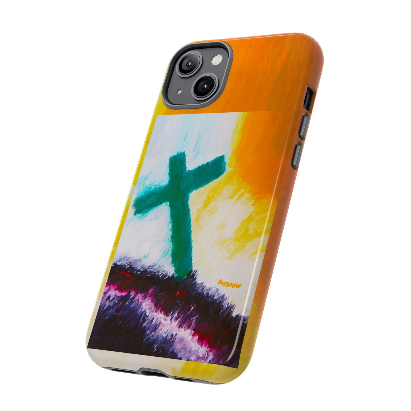 "Sunrise - Divine Cross Protective Phone Case"