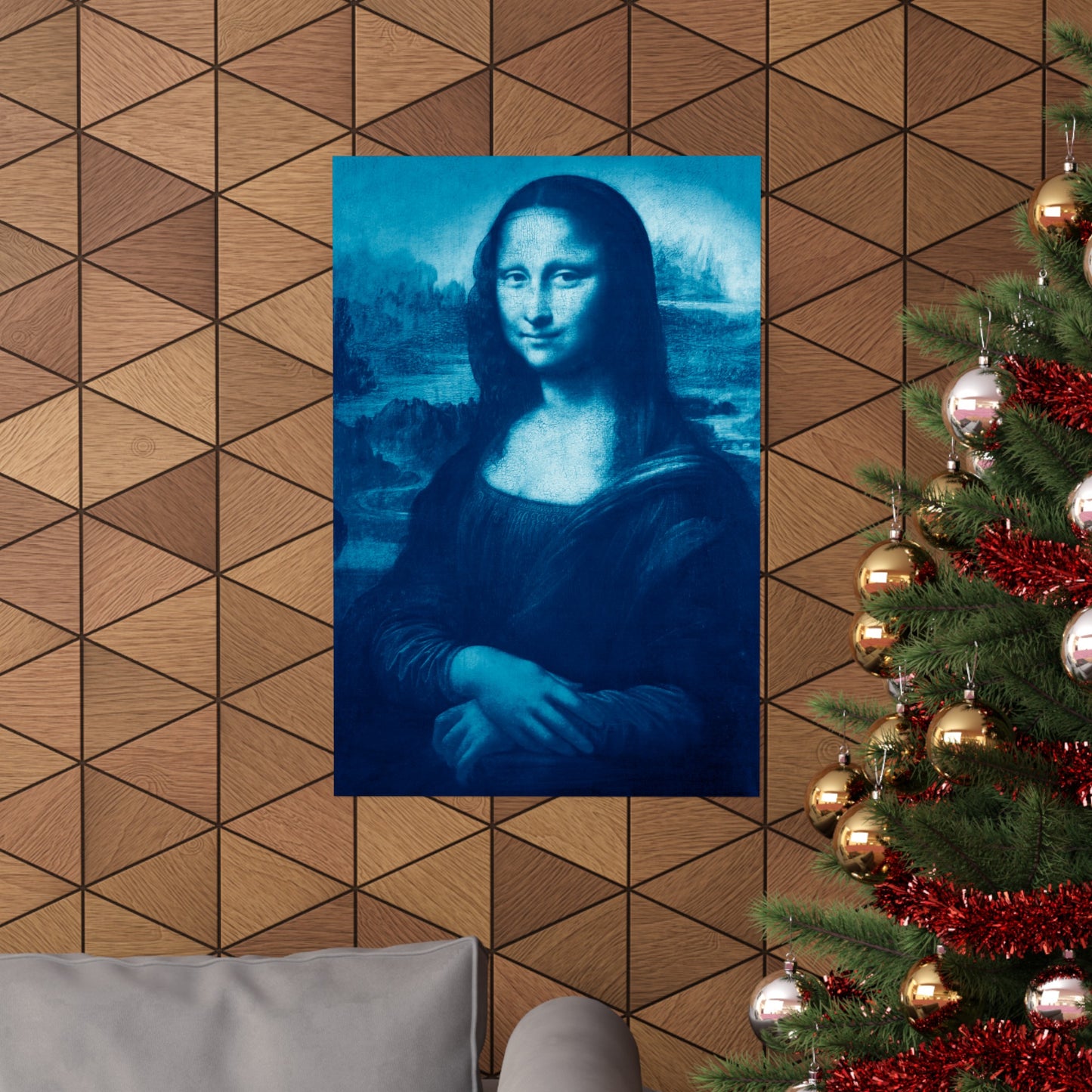 Reimagined Mona Lisa: Premium Matte Vertical Poster on Museum-Grade Paper