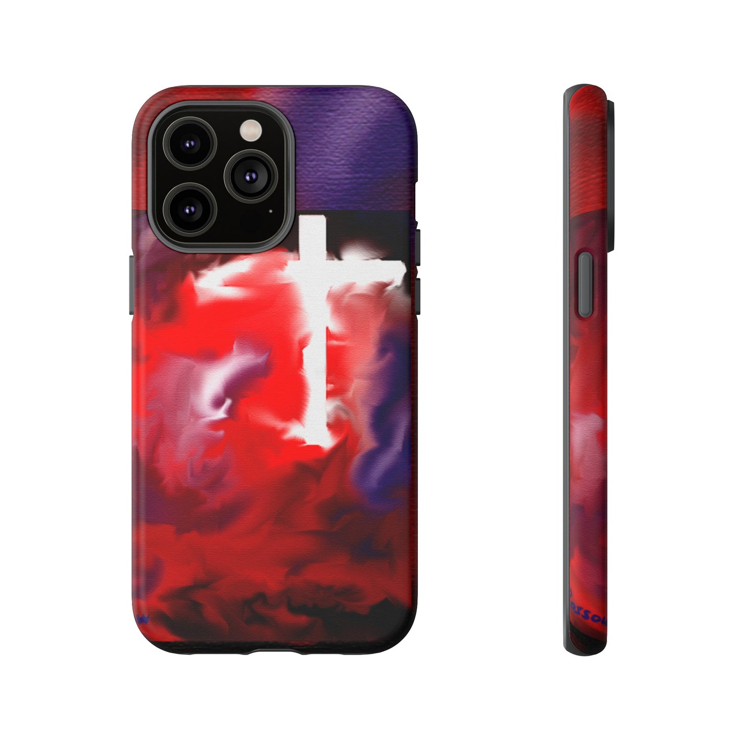 "Above The Light - Cross Art Protective Phone Case"