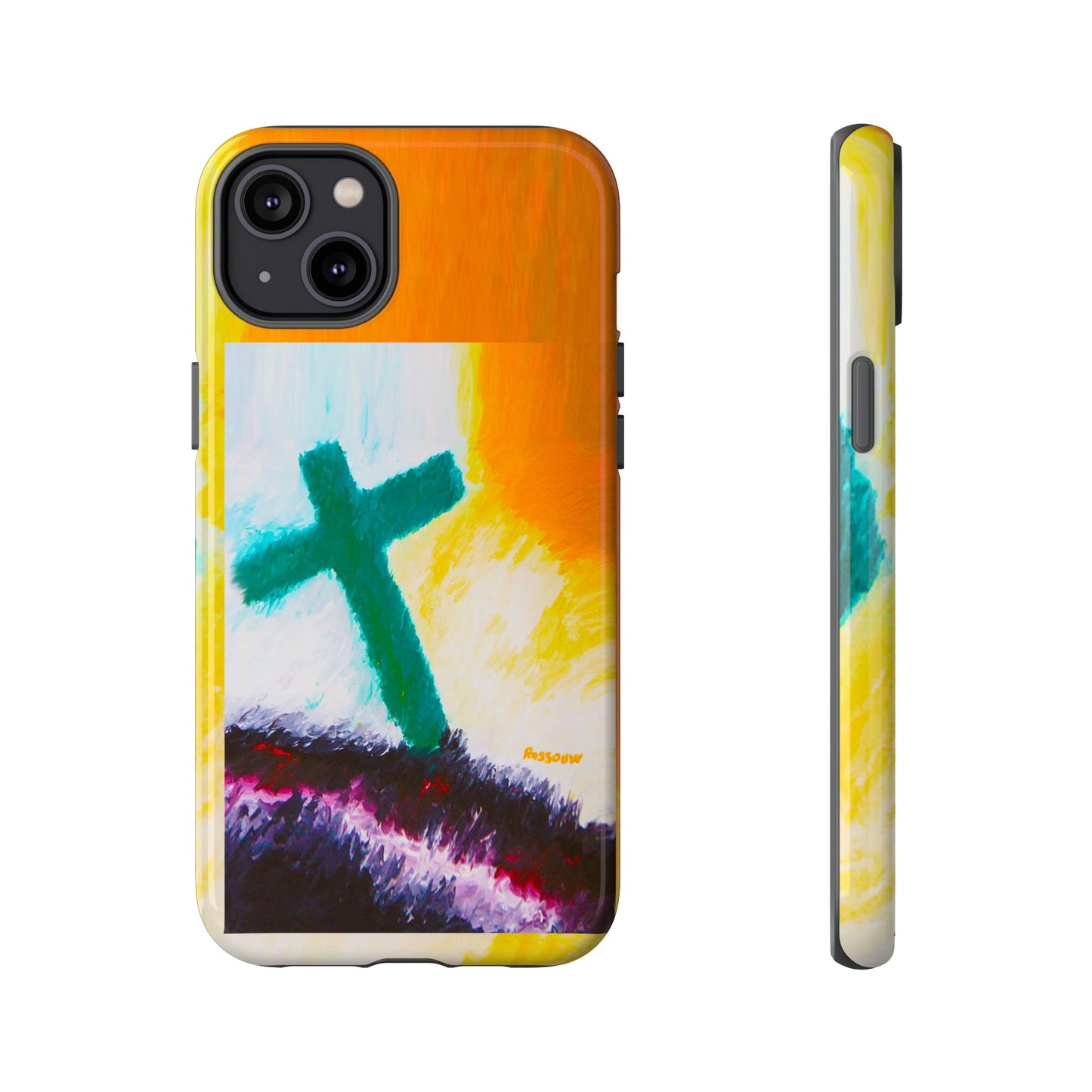 "Sunrise - Divine Cross Protective Phone Case"