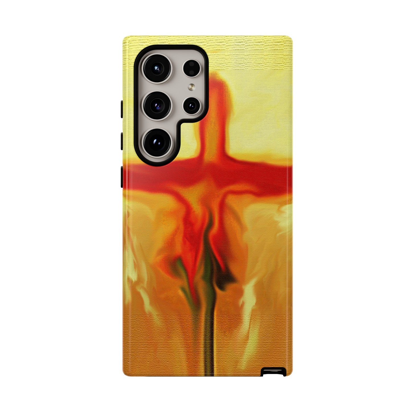 "Rose Petals - Inspirational Cross Phone Case With Dual Layer Protection"