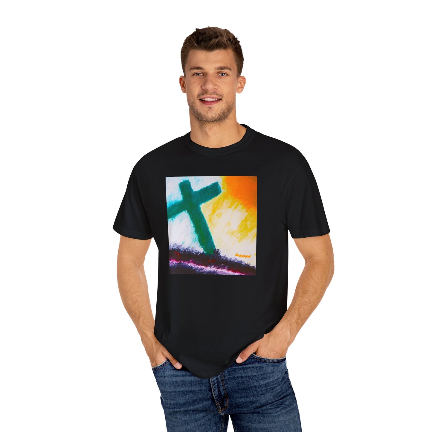 “Sunrise - Spiritual Art Unisex Dyed T-Shirt – Comfort Colors 1717"