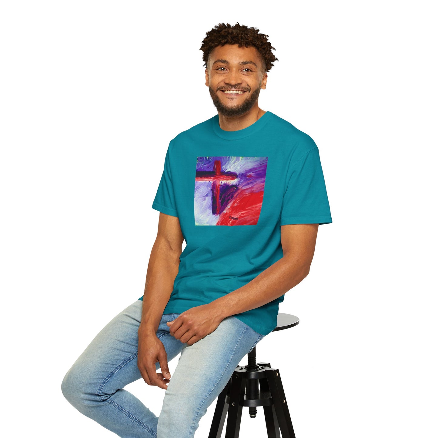 “Candy Skies - Spiritual Art Unisex Dyed T-Shirt – Comfort Colors 1717"