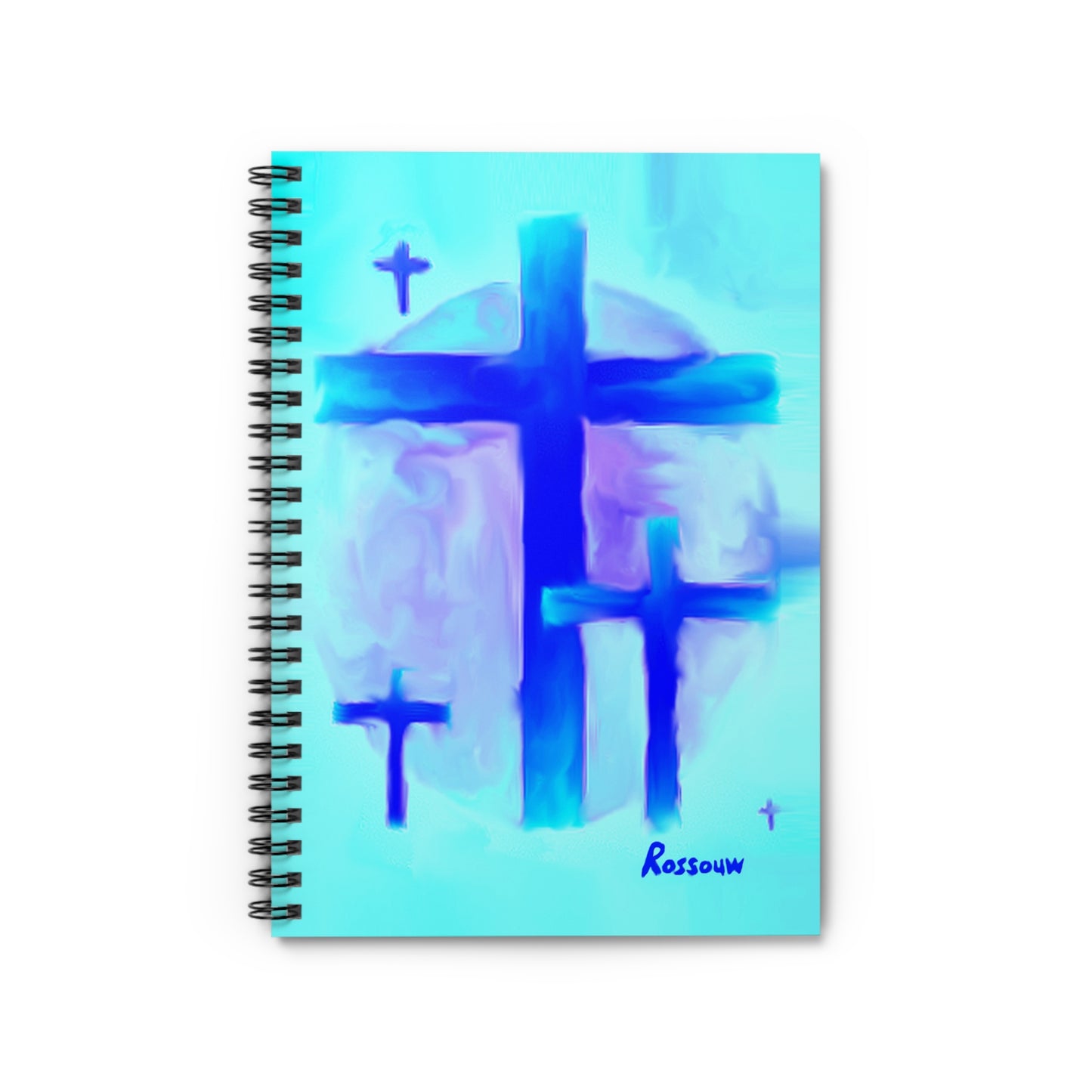 "Dream Visions - Inspirational Cross Art Spiral Notebook – Perfect for Reflection & Journaling"