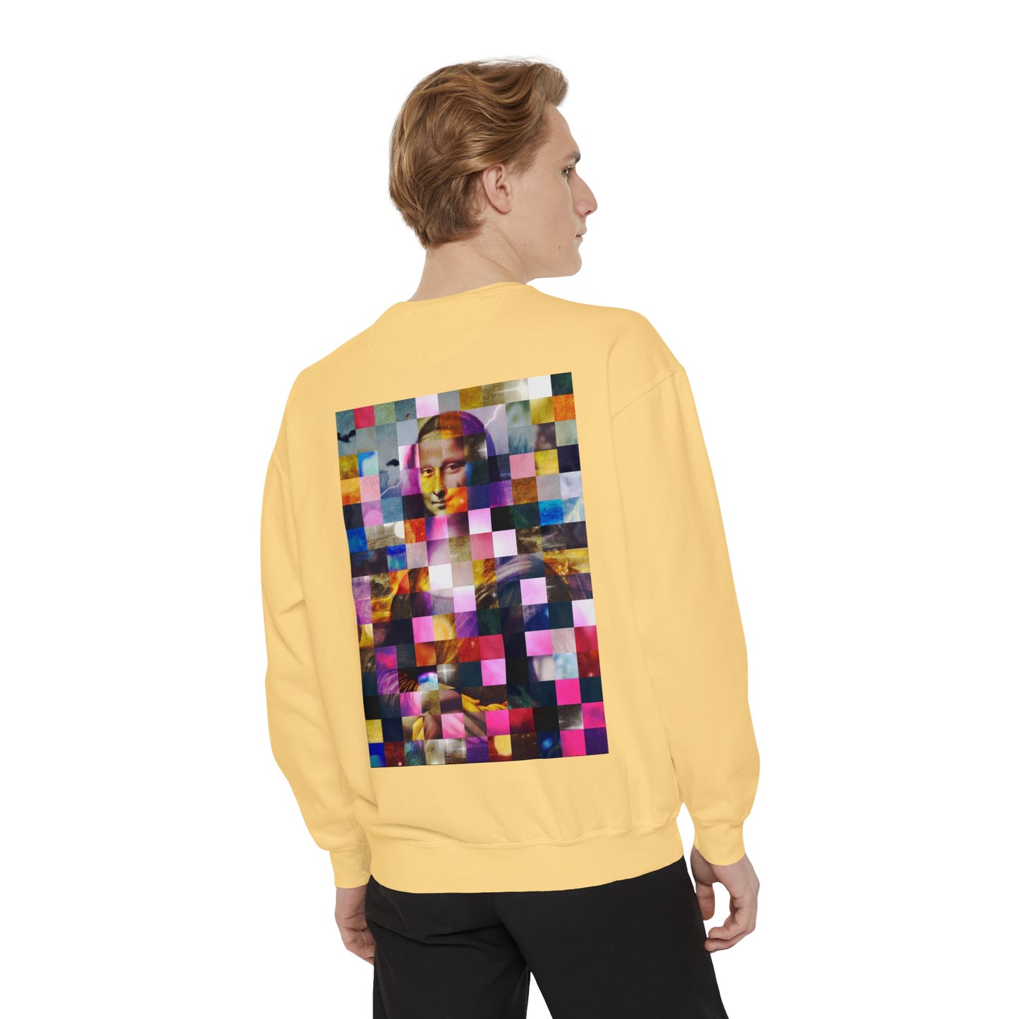 Mona Lisa (In Lights): Luxurious Unisex Garment-Dyed Sweatshirt