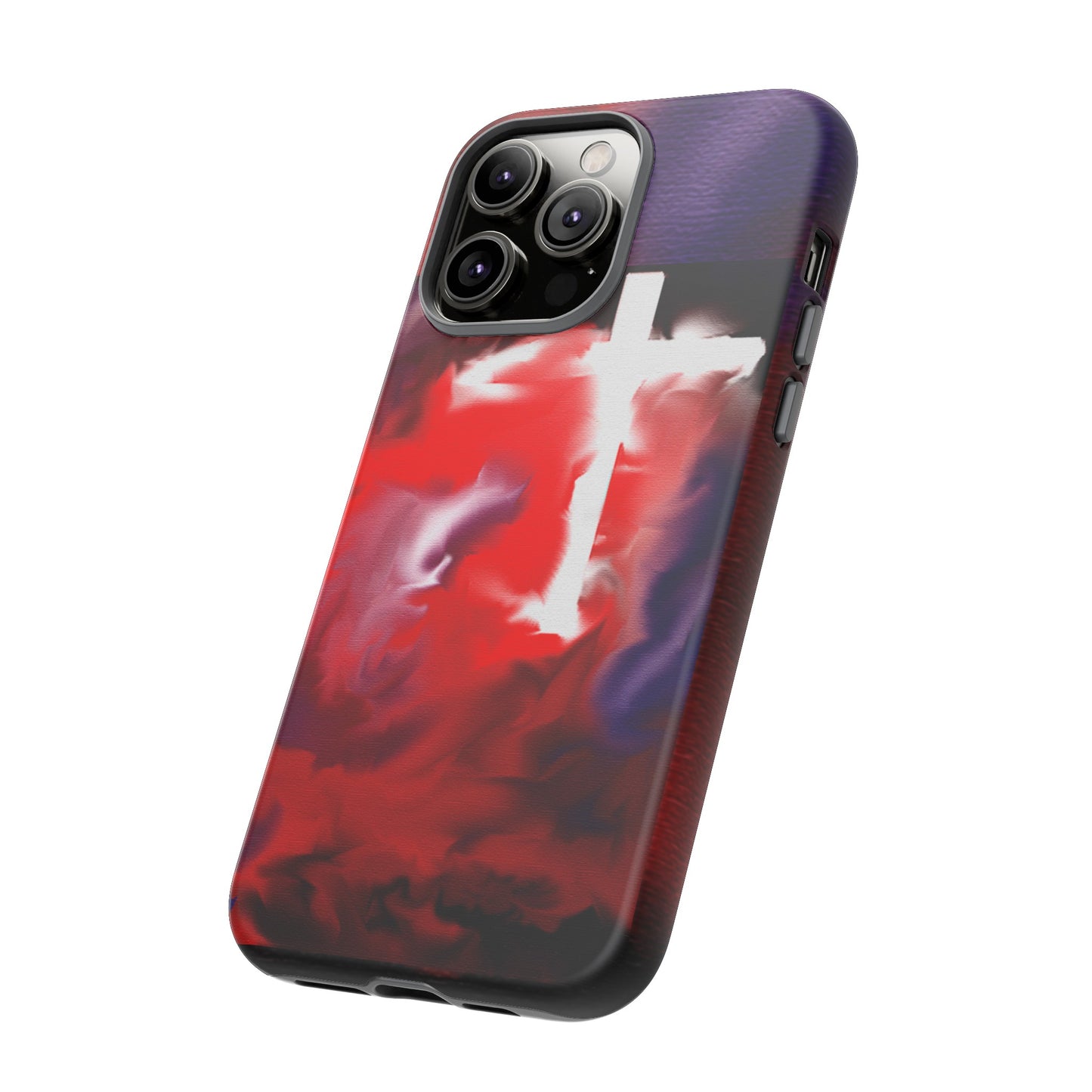 "Above The Light - Cross Art Protective Phone Case"