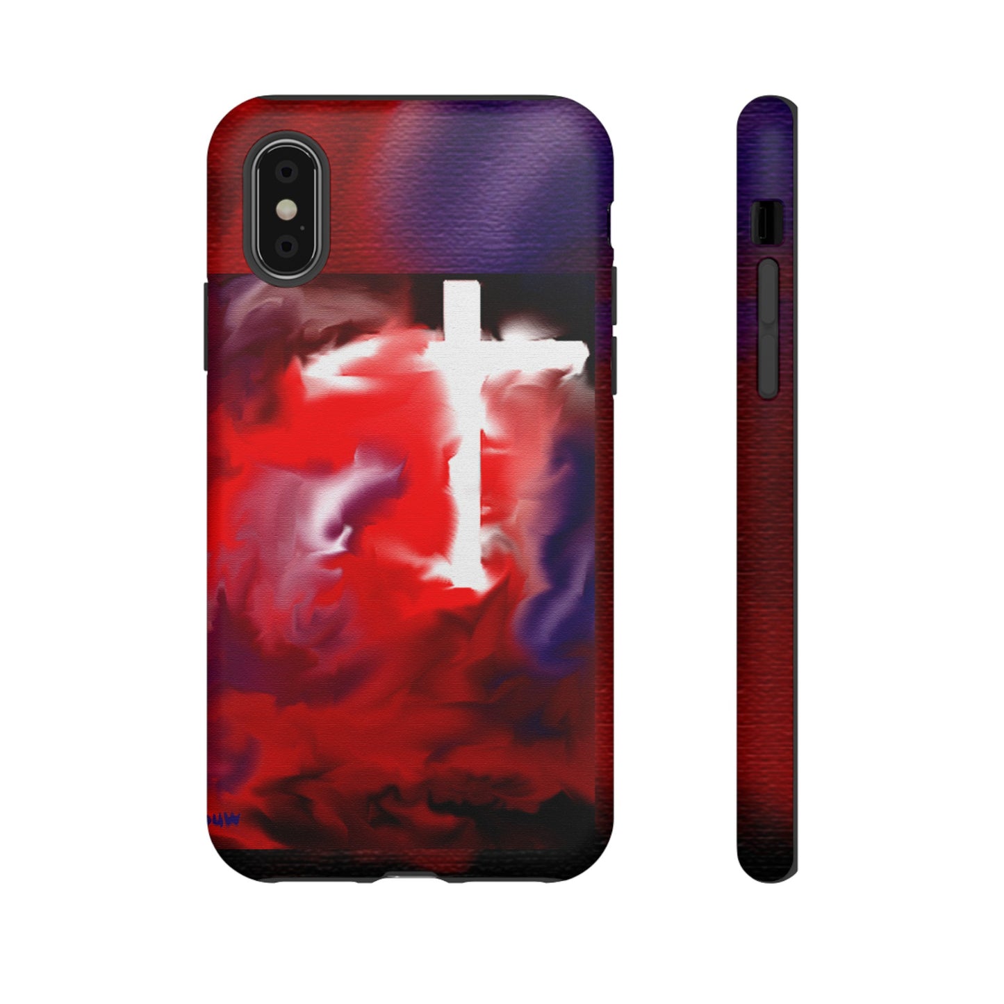 "Above The Light - Cross Art Protective Phone Case"