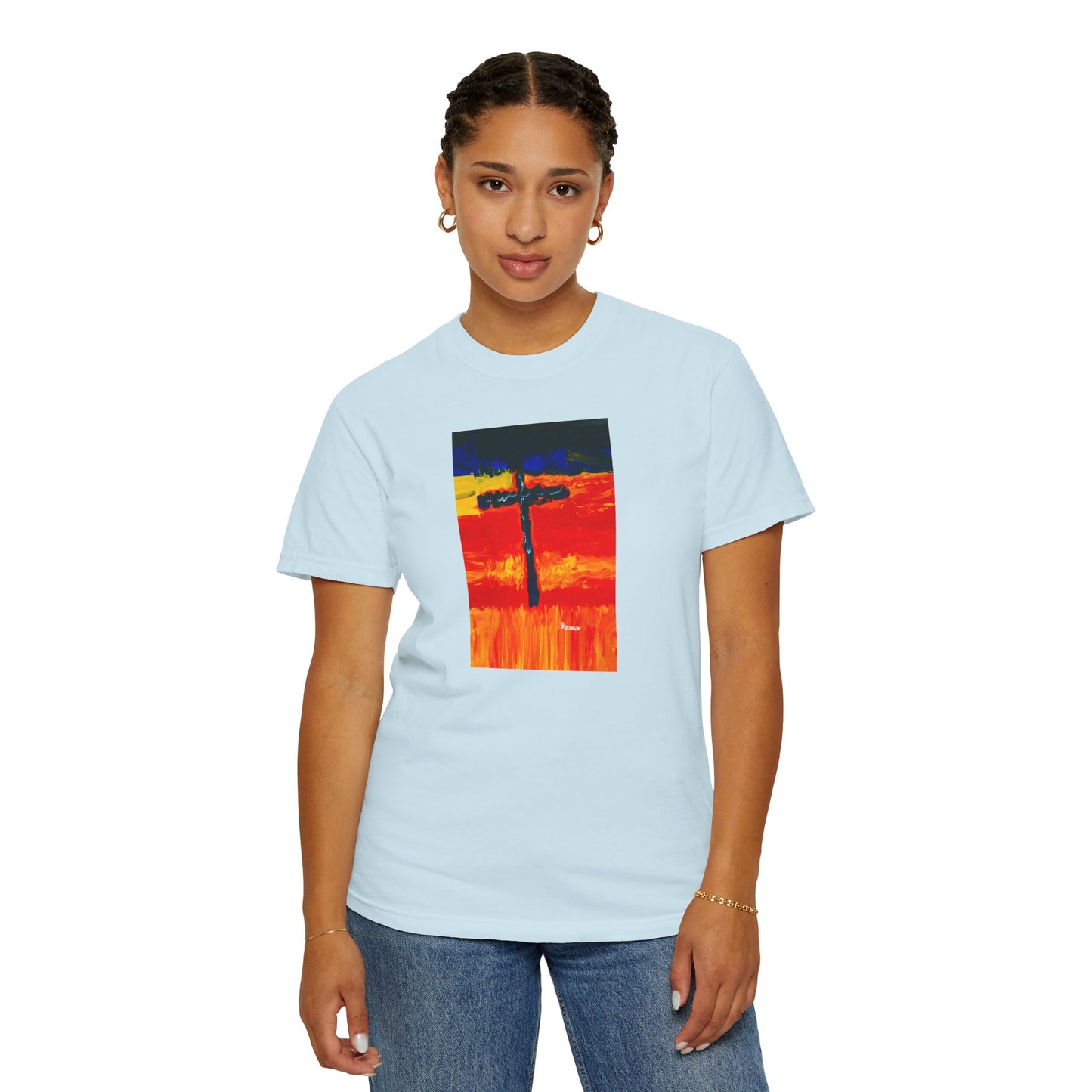 “Rainbow Warrior - Spiritual Art Unisex Dyed T-Shirt – Comfort Colors 1717"