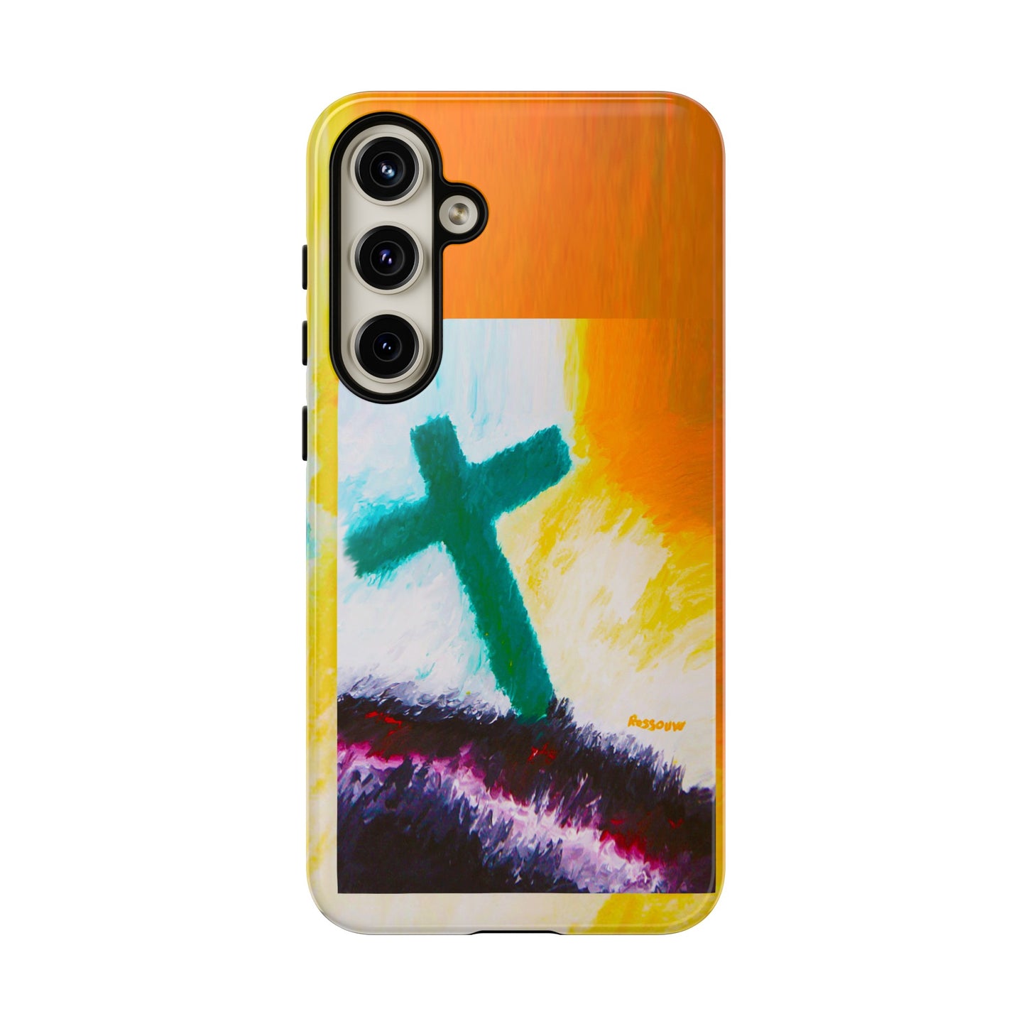 "Sunrise - Divine Cross Protective Phone Case"