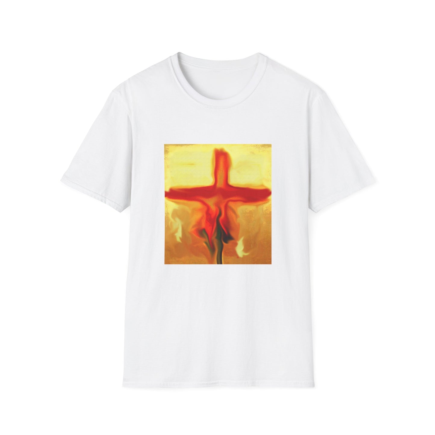 "Rose Petals Tee – Beautiful Rose Painting by Rossouw, Available in All Sizes"