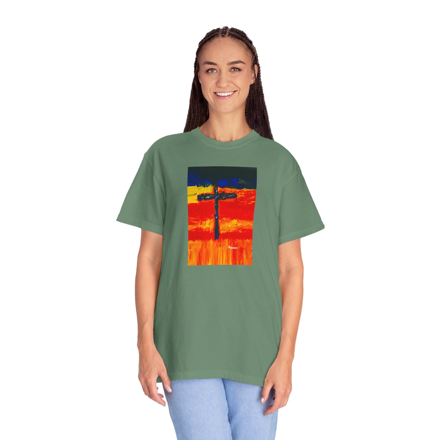 “Rainbow Warrior - Spiritual Art Unisex Dyed T-Shirt – Comfort Colors 1717"