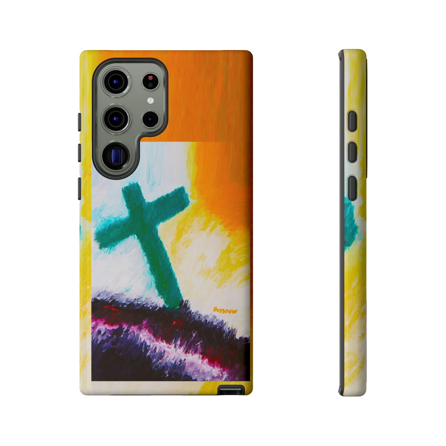 "Sunrise - Divine Cross Protective Phone Case"