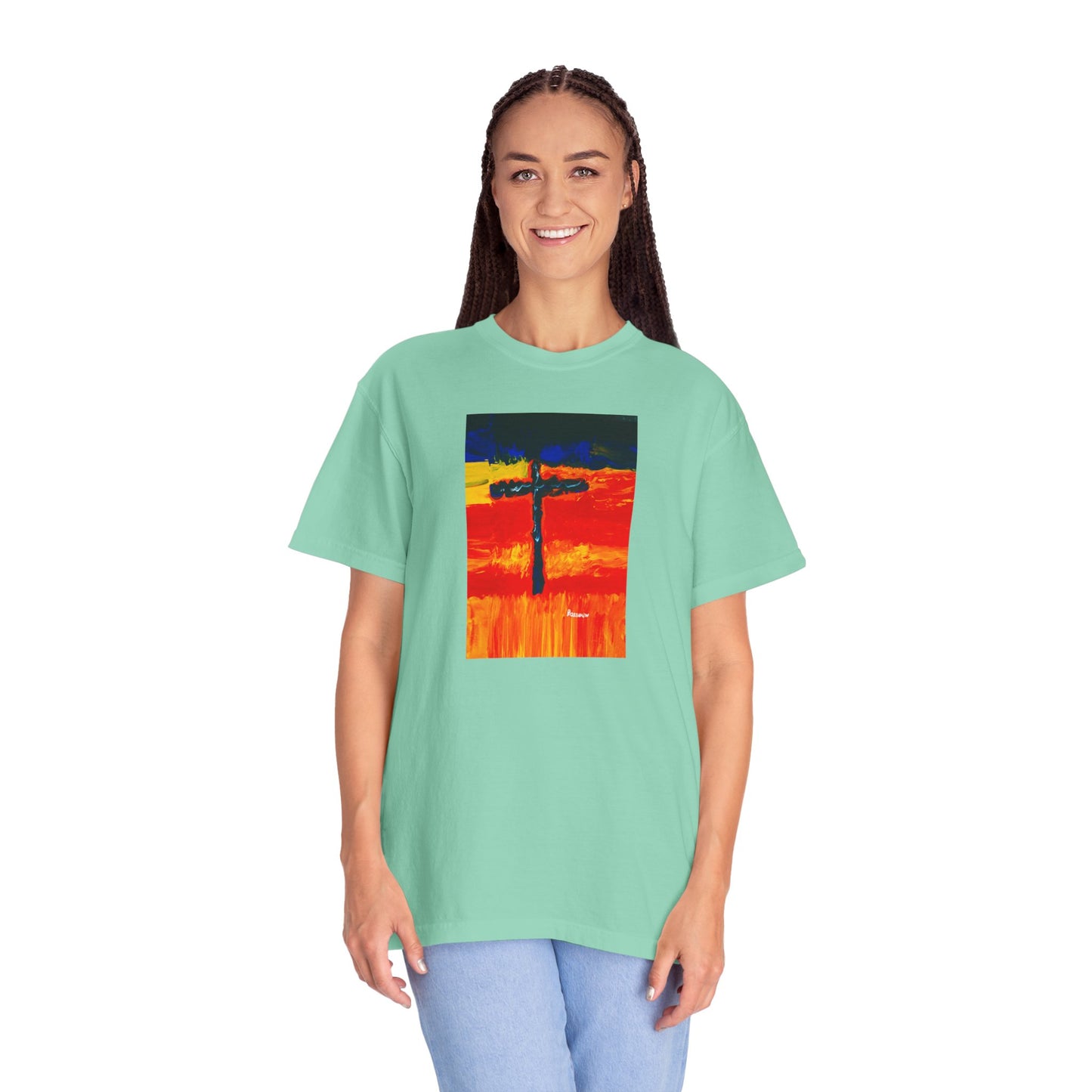 “Rainbow Warrior - Spiritual Art Unisex Dyed T-Shirt – Comfort Colors 1717"