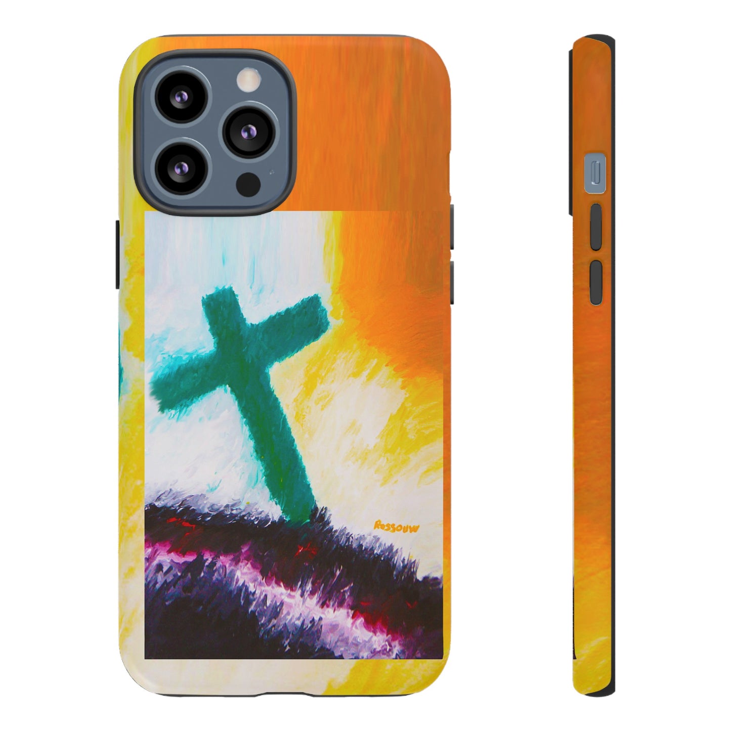 "Sunrise - Divine Cross Protective Phone Case"