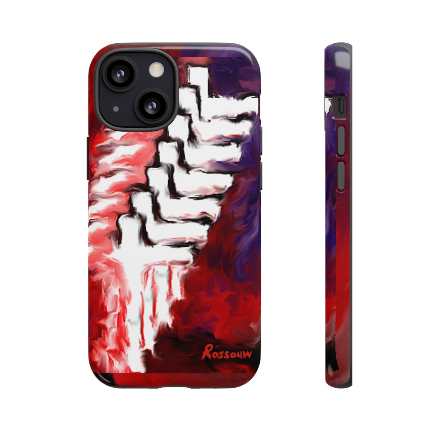 "Beyond The Shadows - Cross Phone Case With Dual Layer Protection"