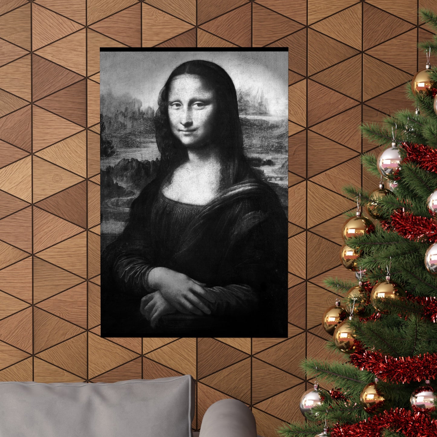 Reimagined Mona Lisa: Premium Matte Vertical Poster on Museum-Grade Paper