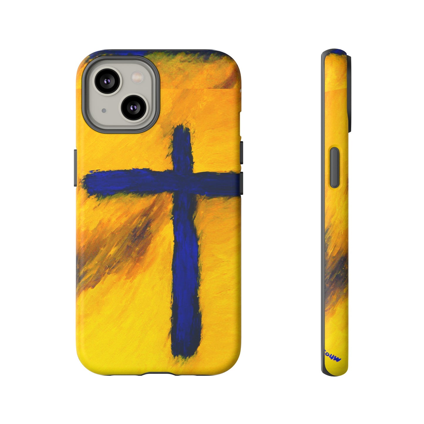 "Blue Falcon - Divine Cross Protective Phone Case"