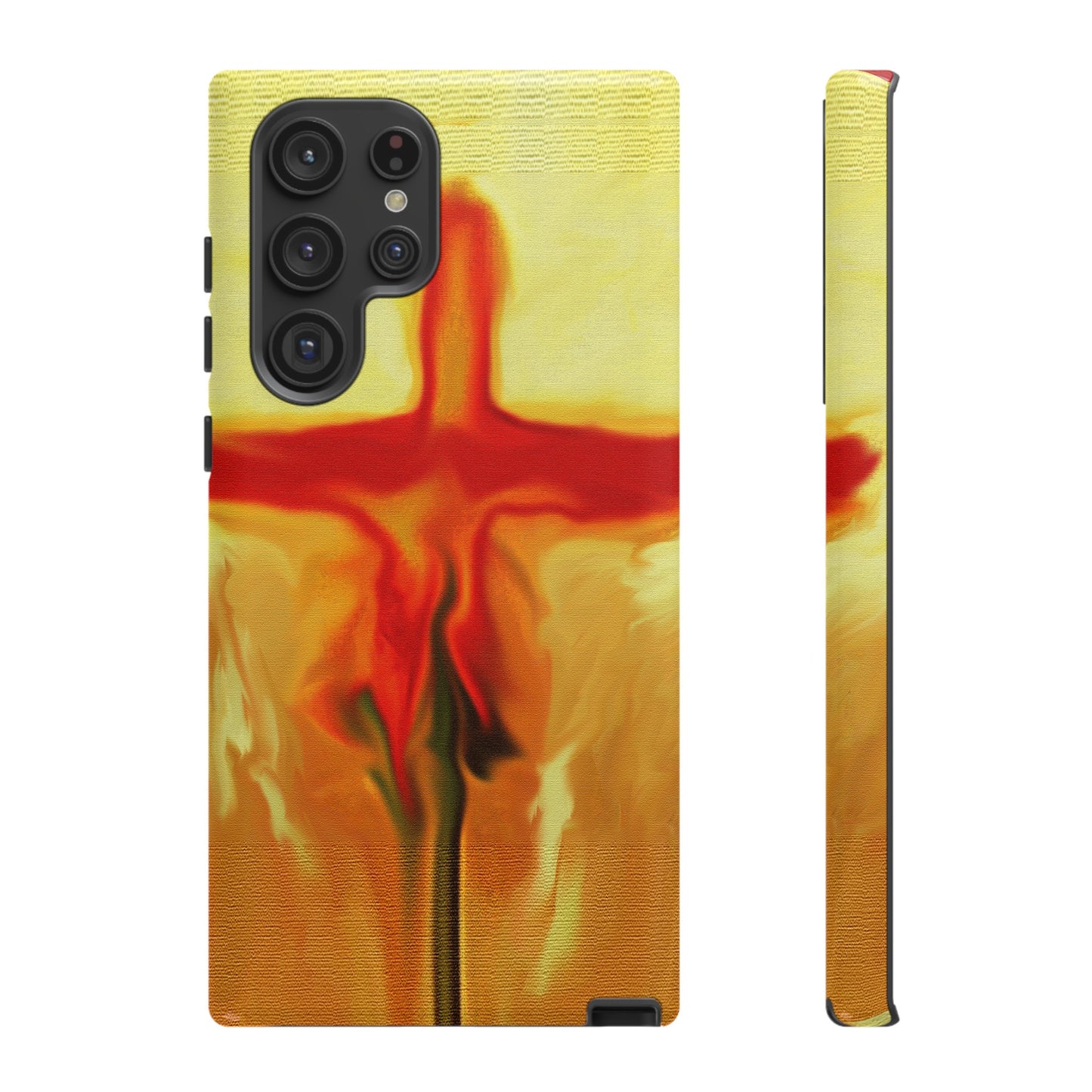 "Rose Petals - Inspirational Cross Phone Case With Dual Layer Protection"