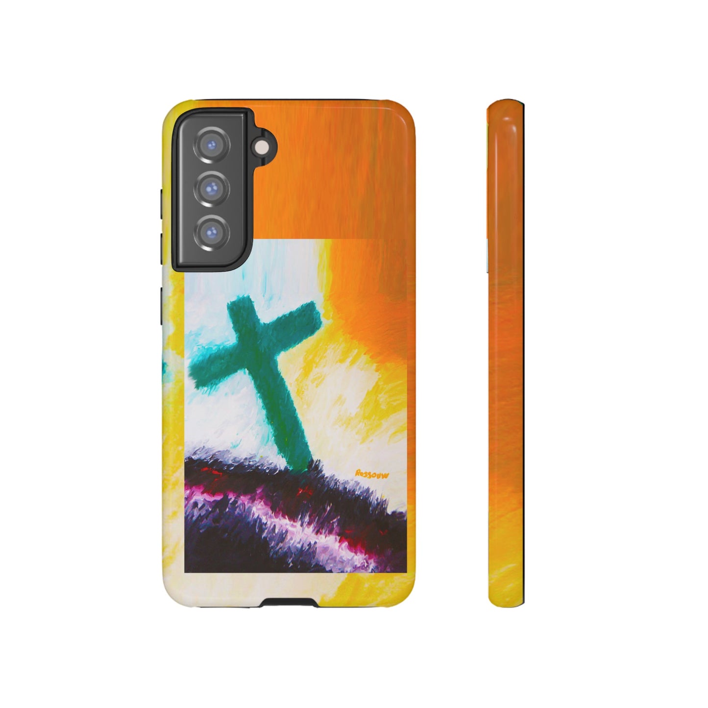 "Sunrise - Divine Cross Protective Phone Case"