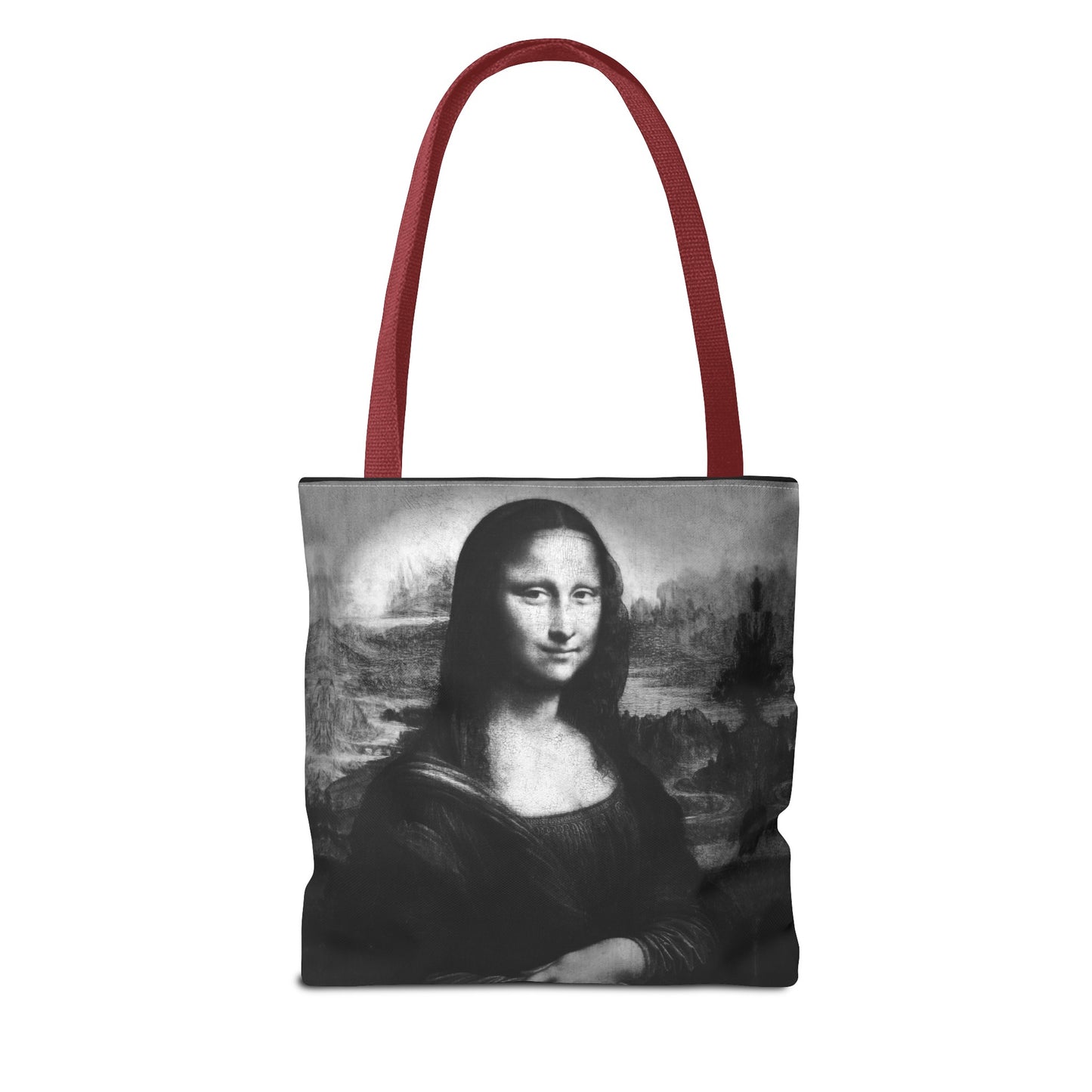 Mona Lisa (B&W) Tote Bags - Designer Fashion Accessory