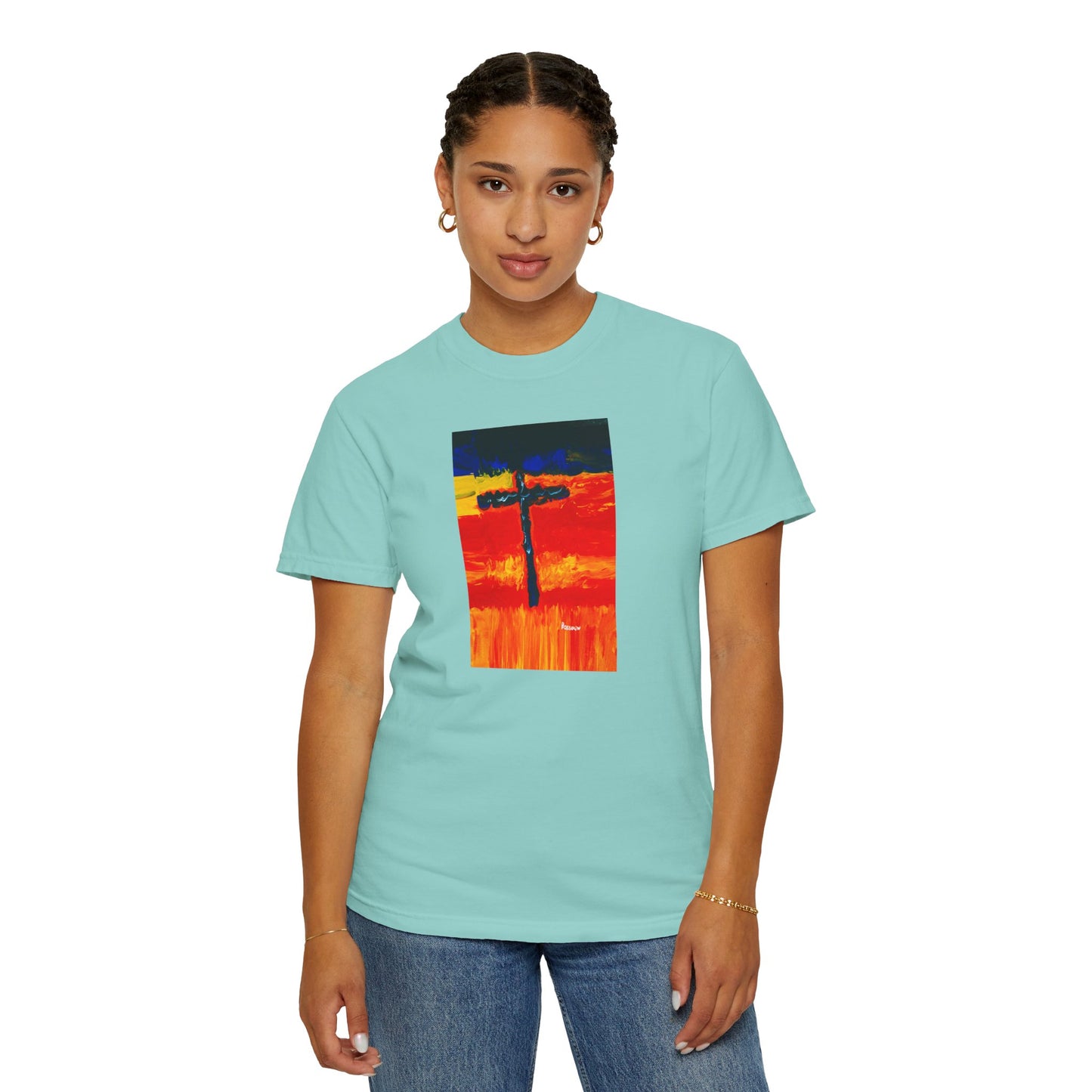 “Rainbow Warrior - Spiritual Art Unisex Dyed T-Shirt – Comfort Colors 1717"