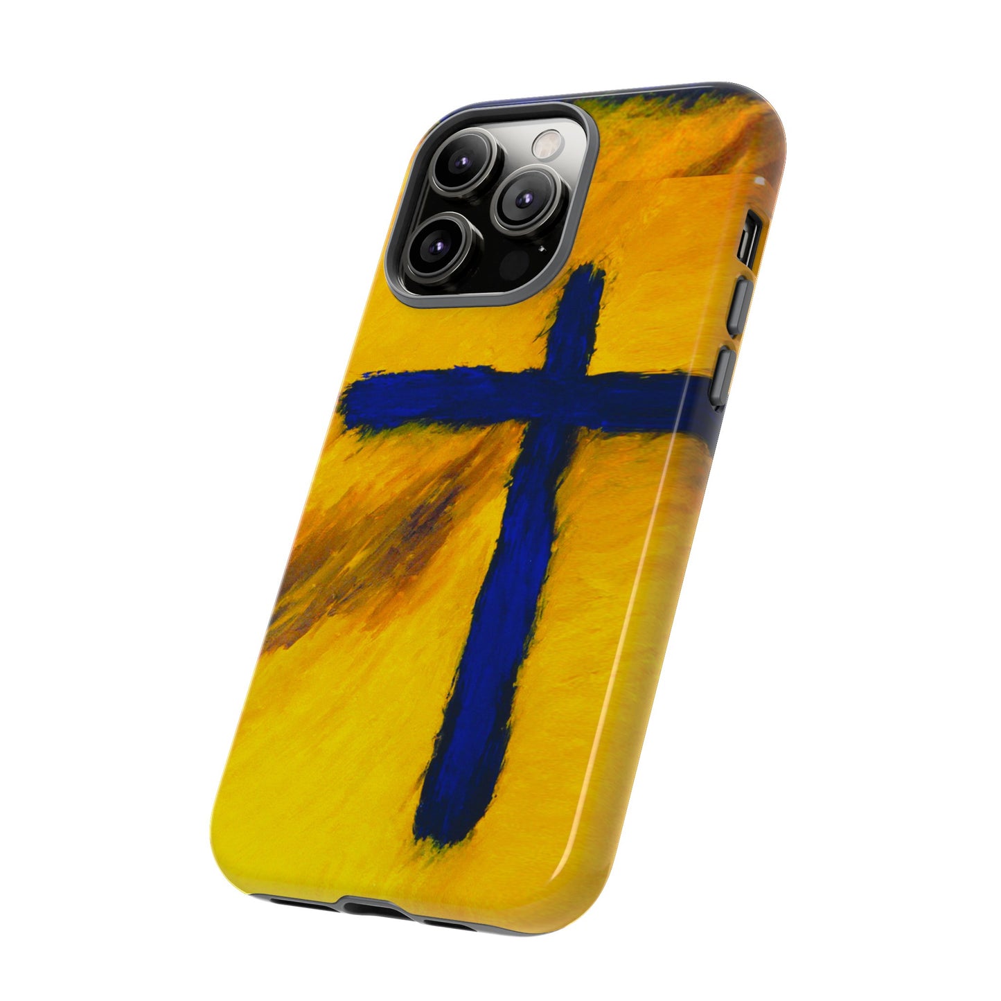 "Blue Falcon - Divine Cross Protective Phone Case"