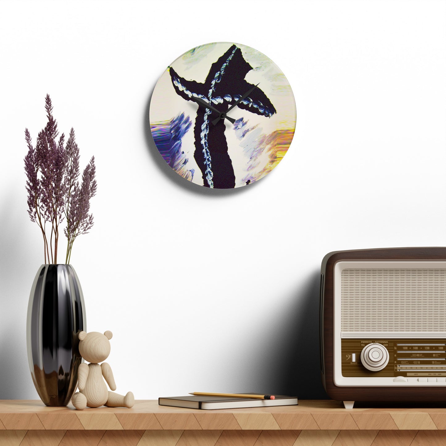 “Tribal Dancer - Inspirational Cross Art Wall Clock – Round and Square Shape"