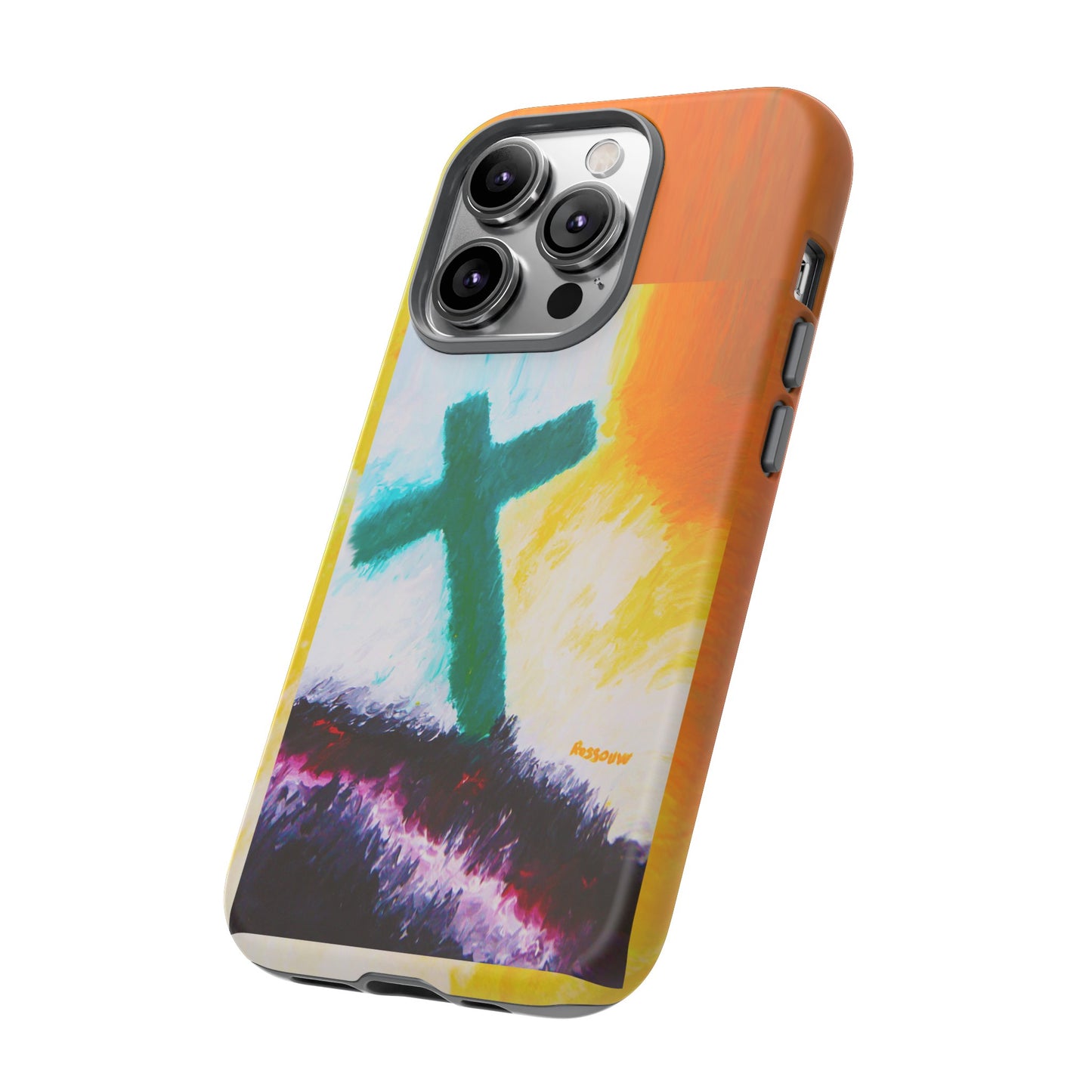 "Sunrise - Divine Cross Protective Phone Case"