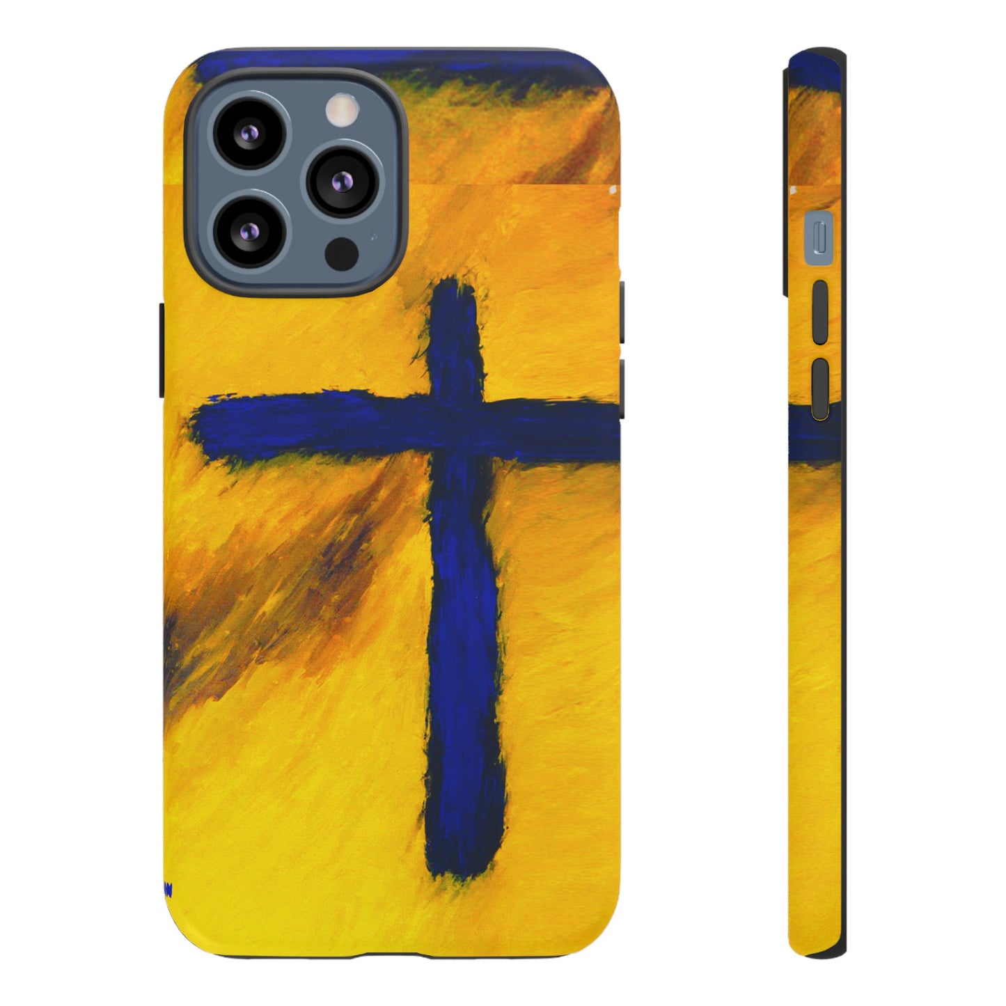 "Blue Falcon - Divine Cross Protective Phone Case"