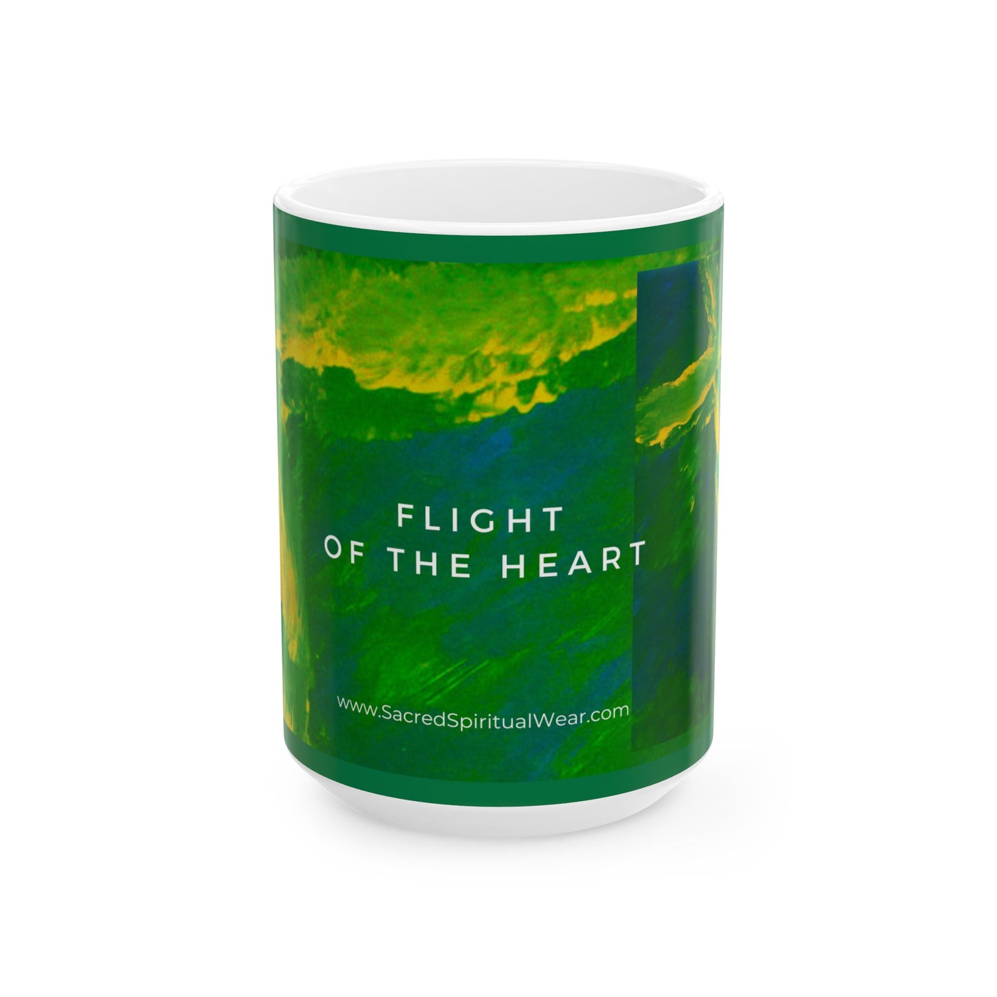 “Flight Of The Heart - Inspirational Coffee Mugs – Cross Art (11oz, 15oz)"