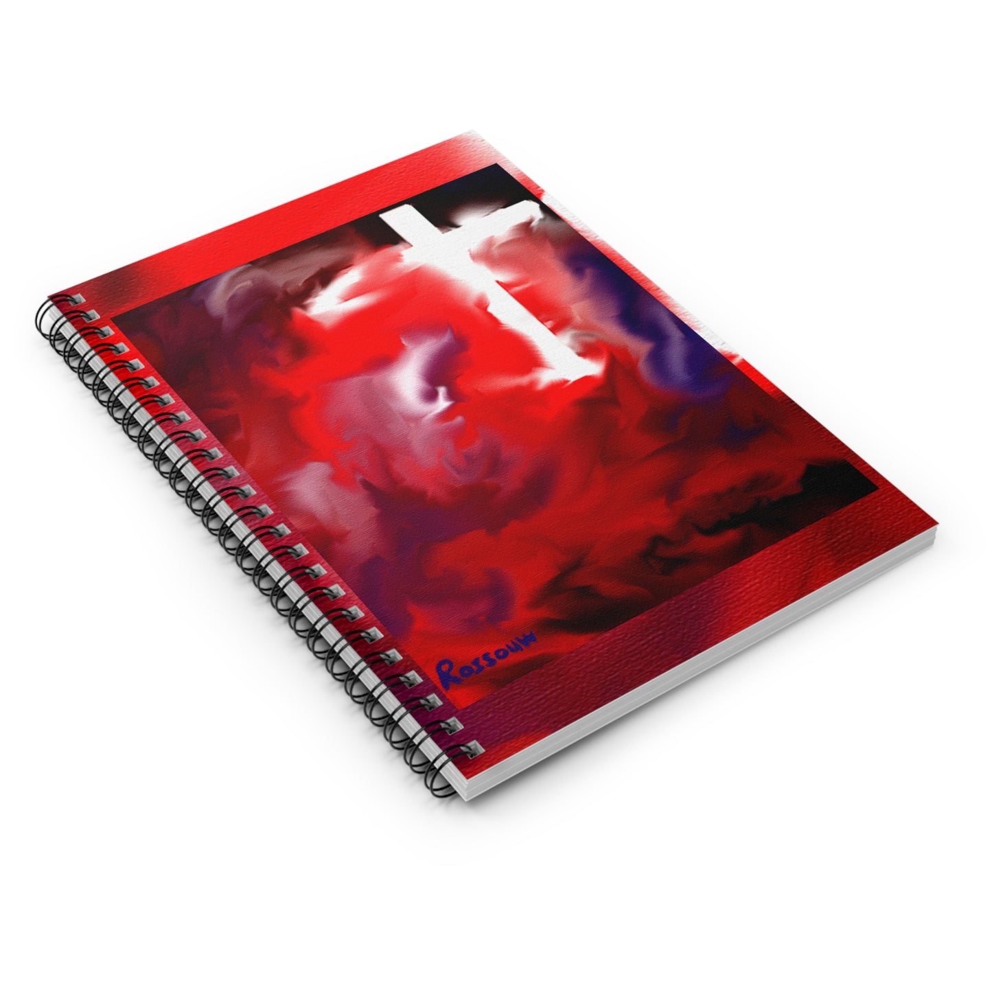 "Above The Light - Prayer Journal - Spiral Cross Art Notebook