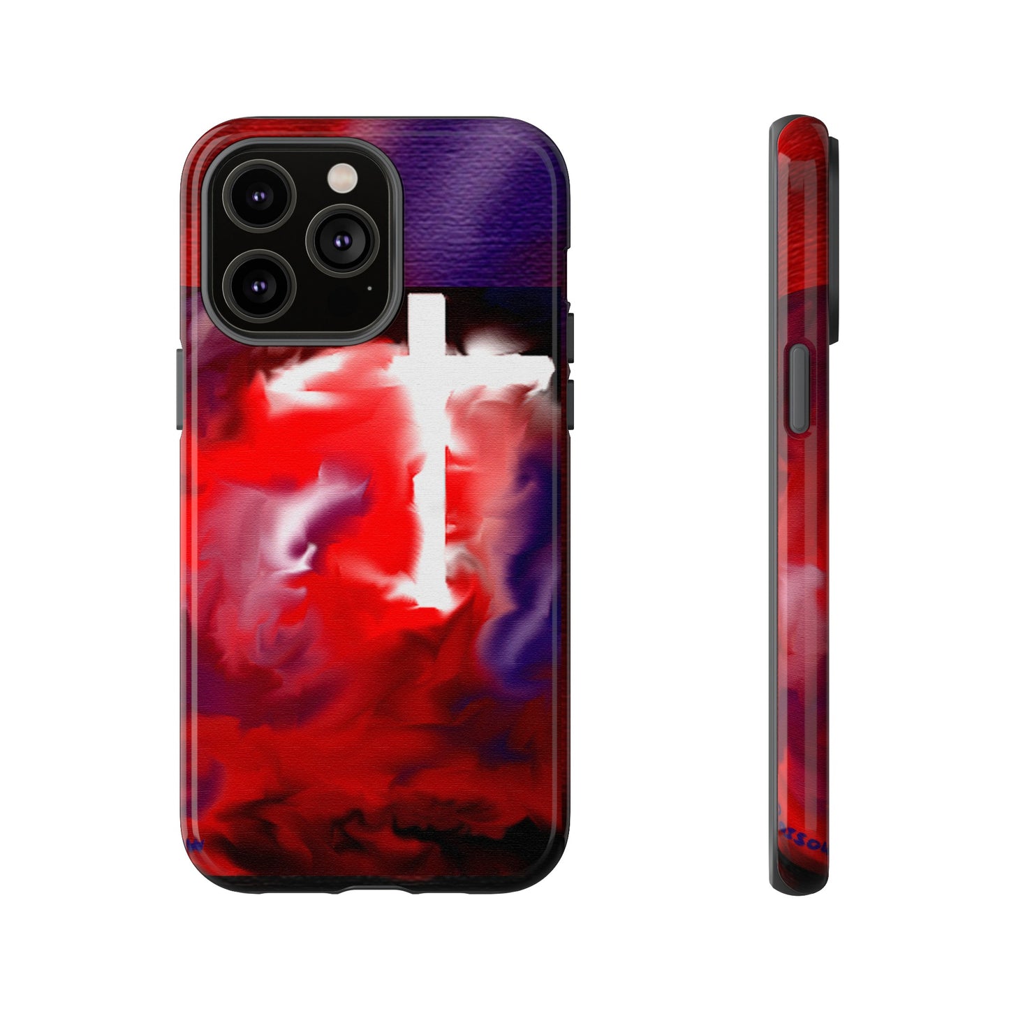 "Above The Light - Cross Art Protective Phone Case"