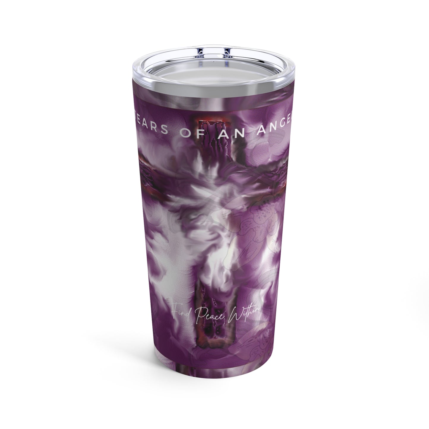 "Tears Of An Angel - Divine Cross Insulated Stainless Steel Mug”