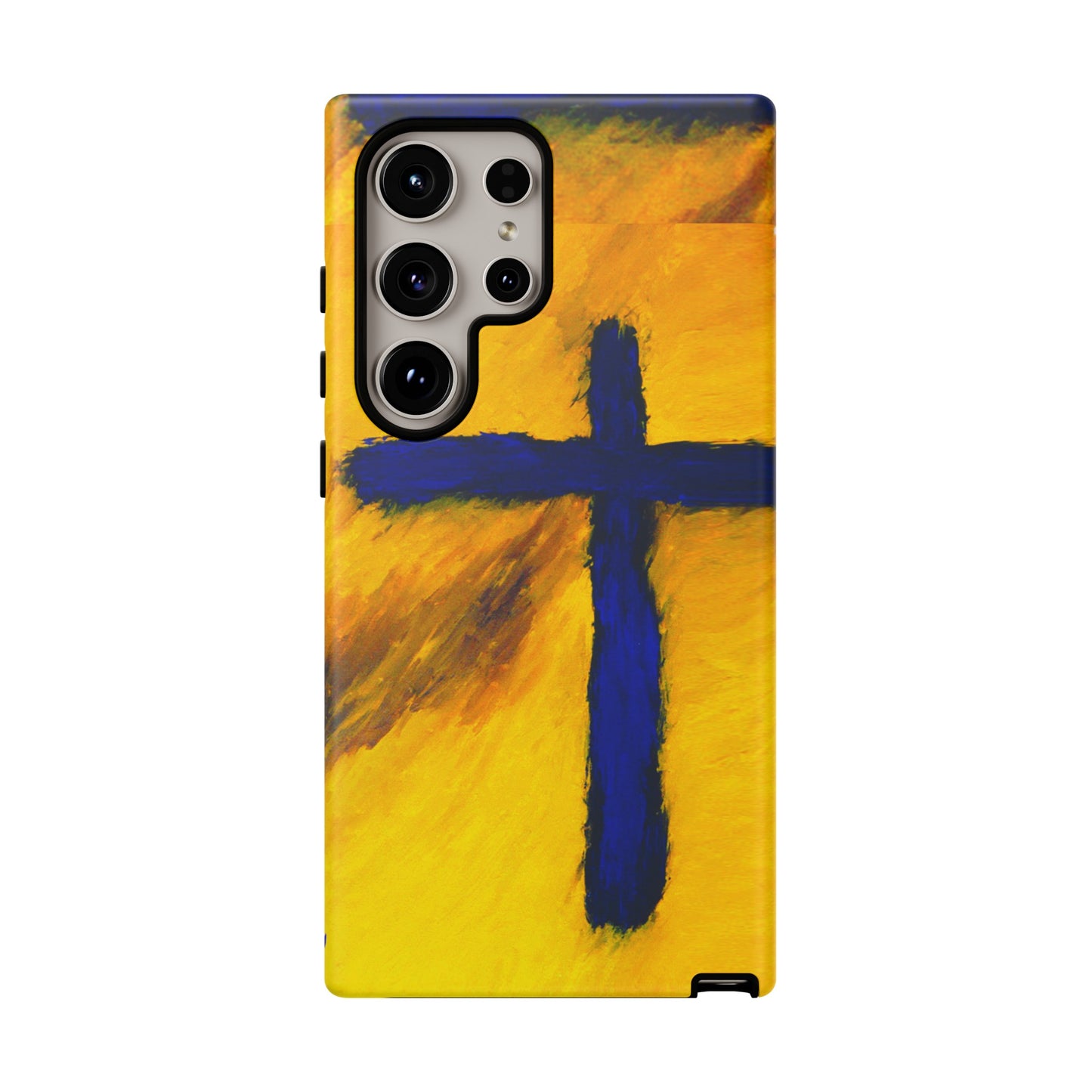 "Blue Falcon - Divine Cross Protective Phone Case"