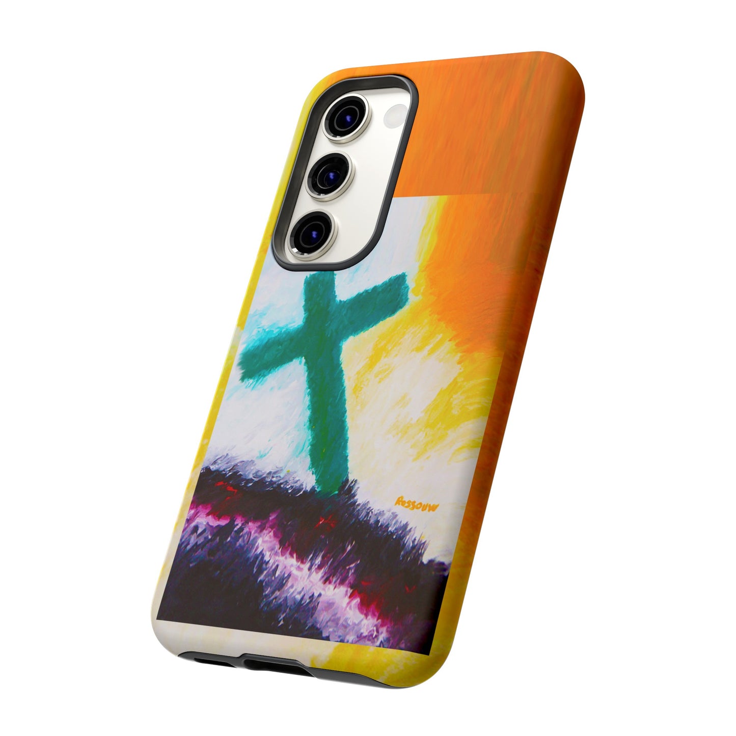 "Sunrise - Divine Cross Protective Phone Case"