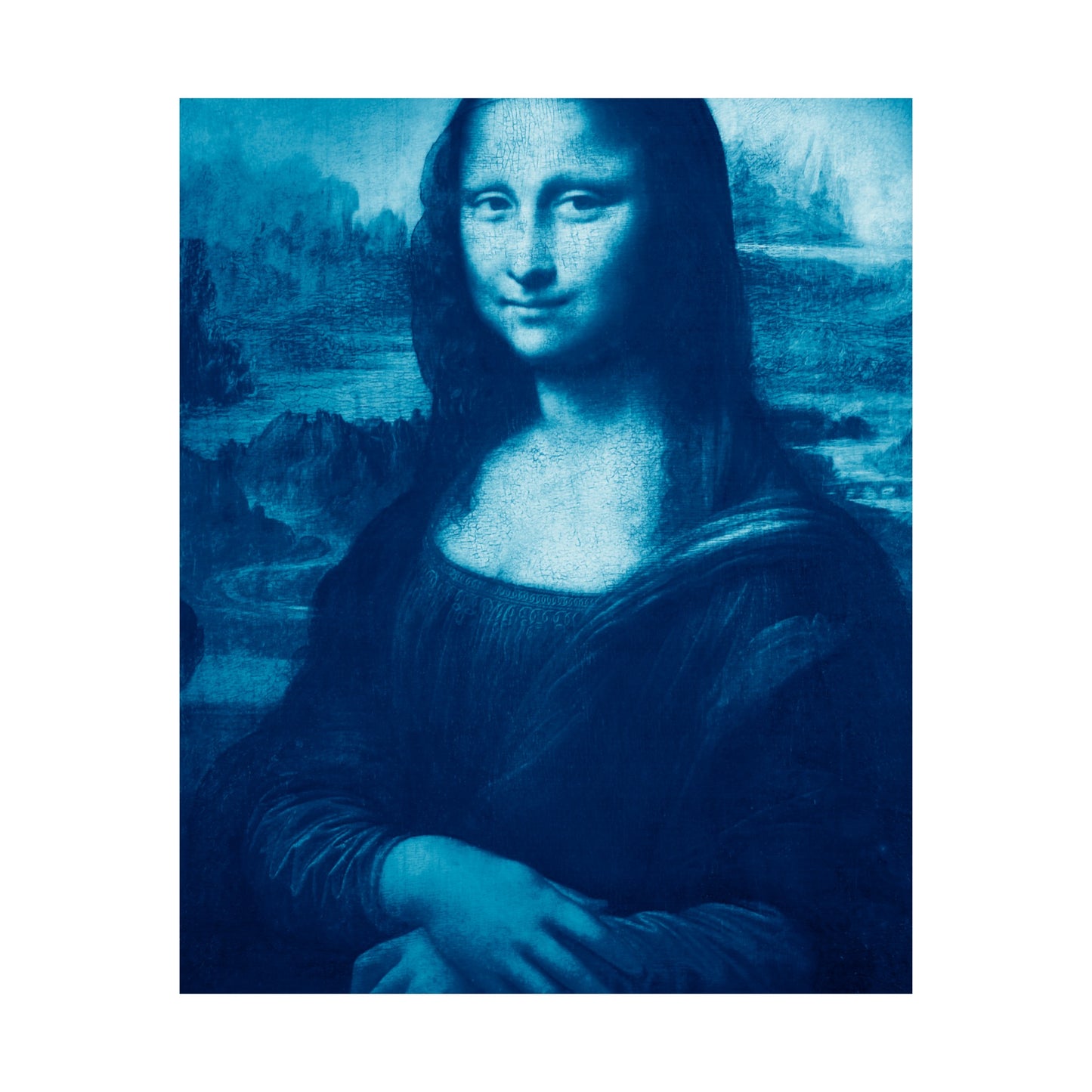 Reimagined Mona Lisa: Premium Matte Vertical Poster on Museum-Grade Paper