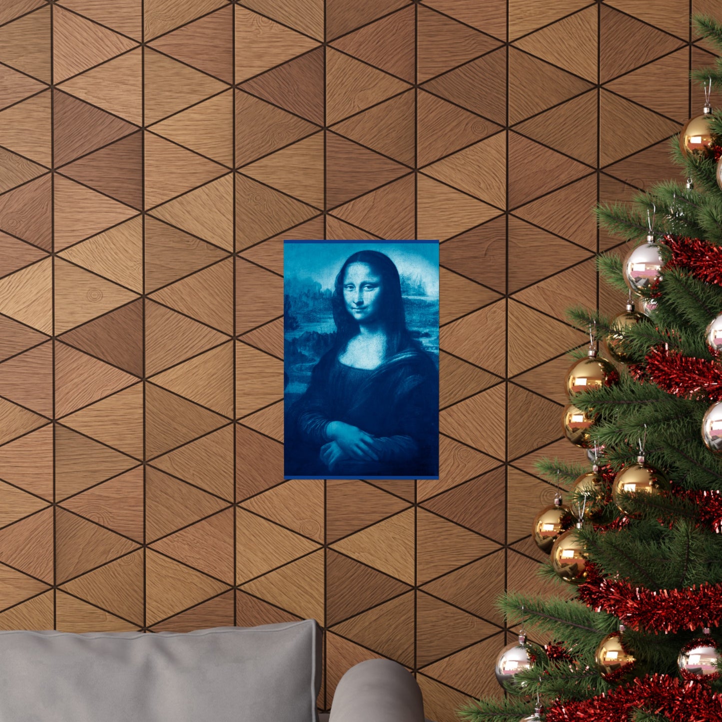 Reimagined Mona Lisa: Premium Matte Vertical Poster on Museum-Grade Paper