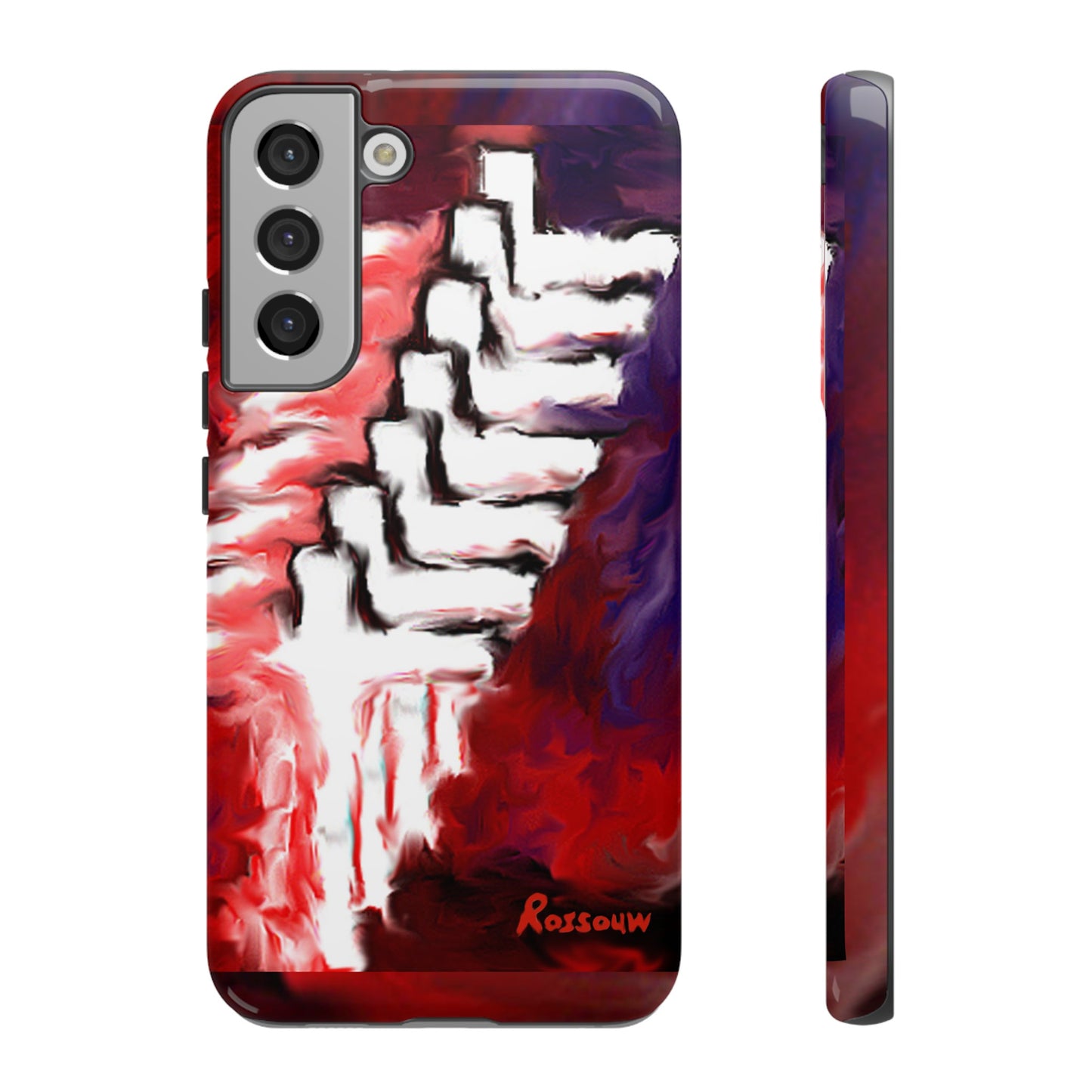 "Beyond The Shadows - Cross Phone Case With Dual Layer Protection"