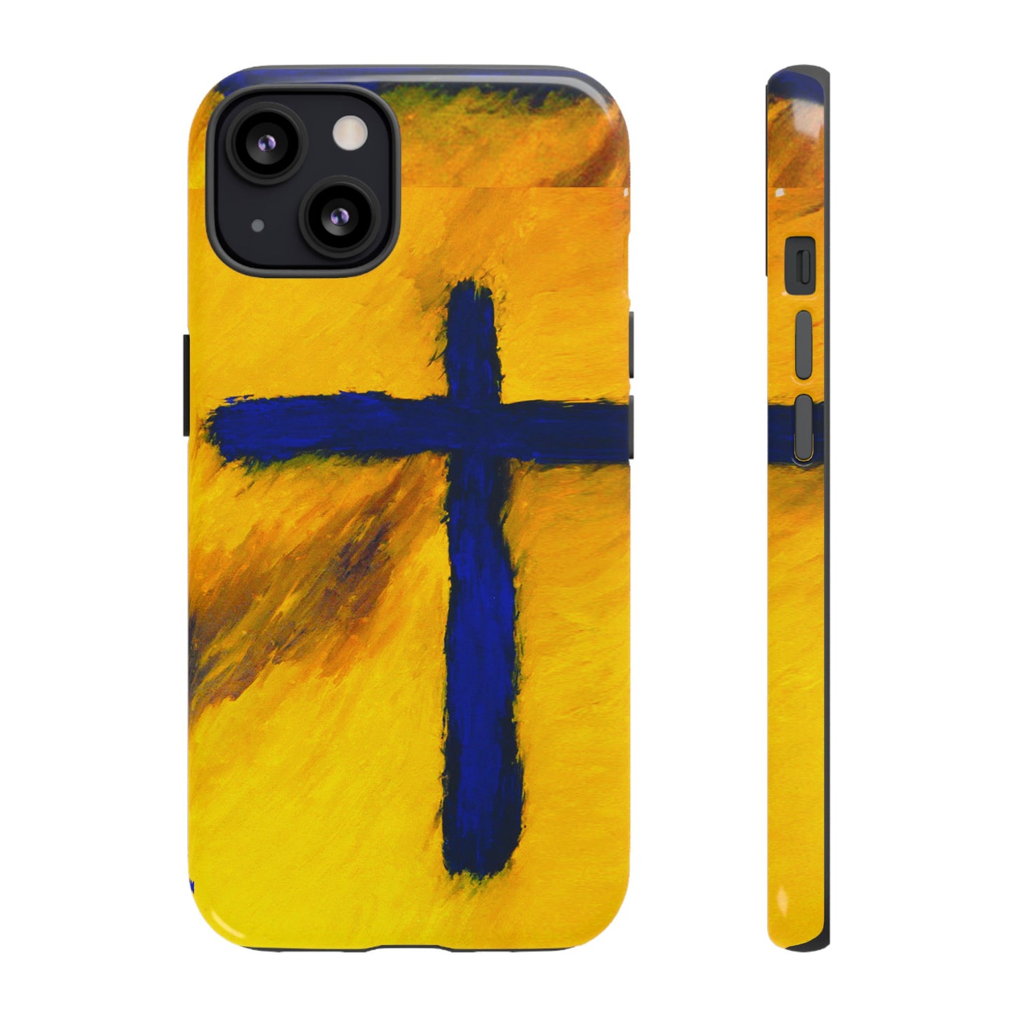 "Blue Falcon - Divine Cross Protective Phone Case"