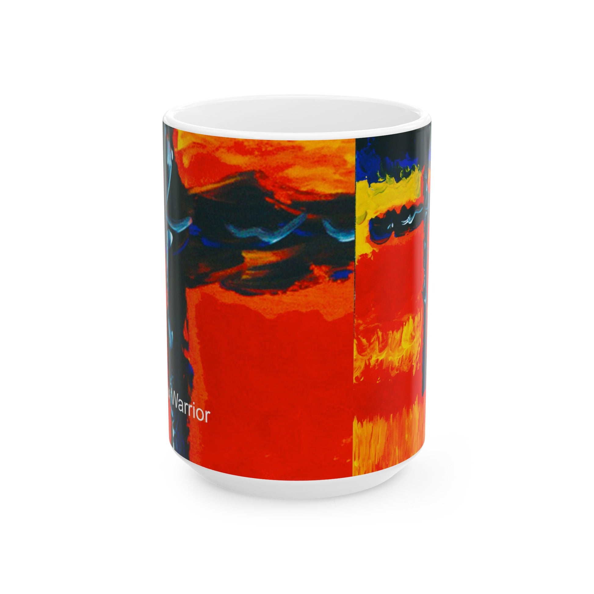 Rainbow Warrior - Inspirational Cross Art Ceramic Mugs – Start Your Day Right