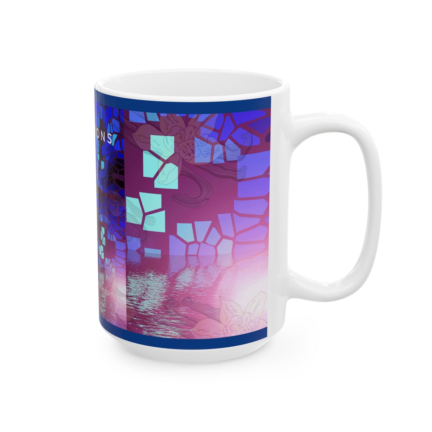 “Reflections - Inspirational Coffee Mugs – Cross Art (11oz, 15oz)"