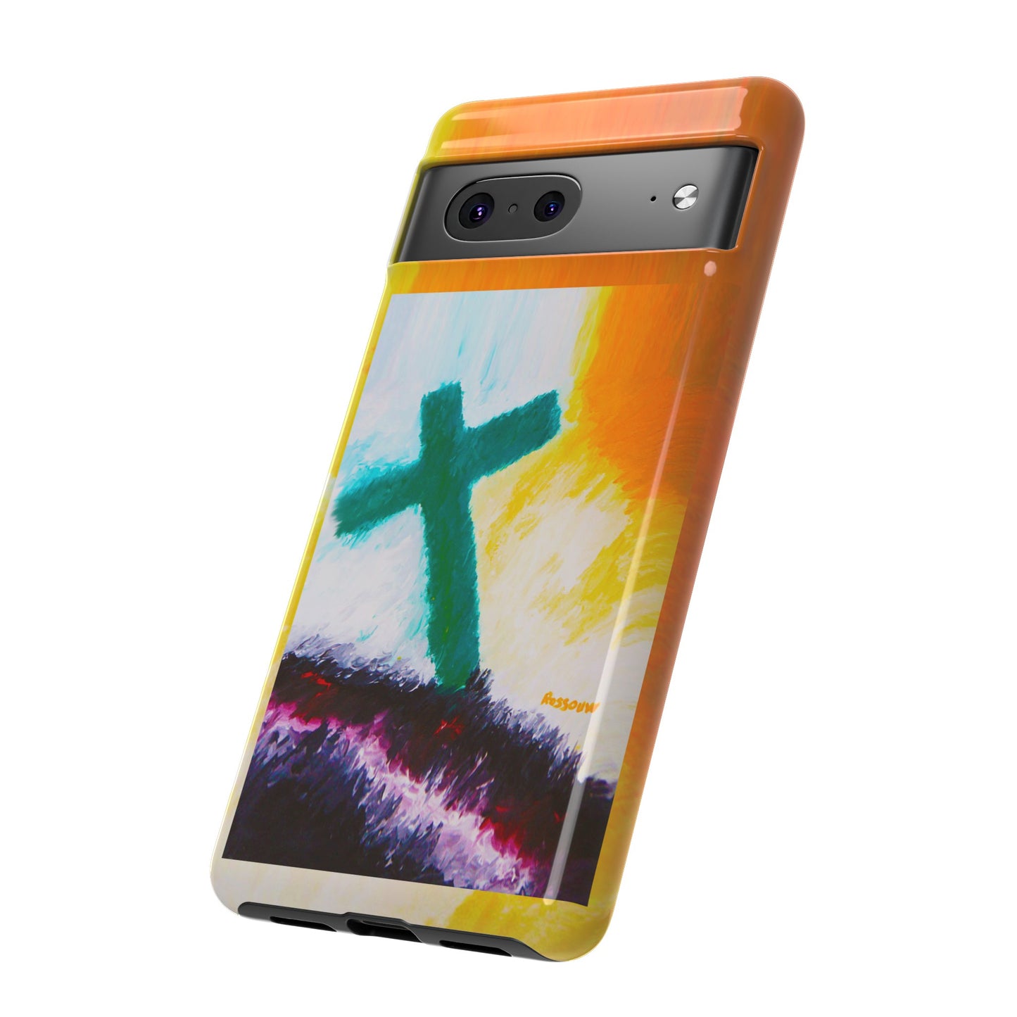 "Sunrise - Divine Cross Protective Phone Case"