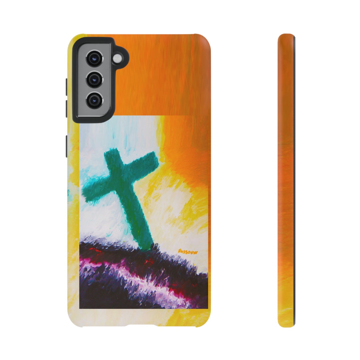 "Sunrise - Divine Cross Protective Phone Case"