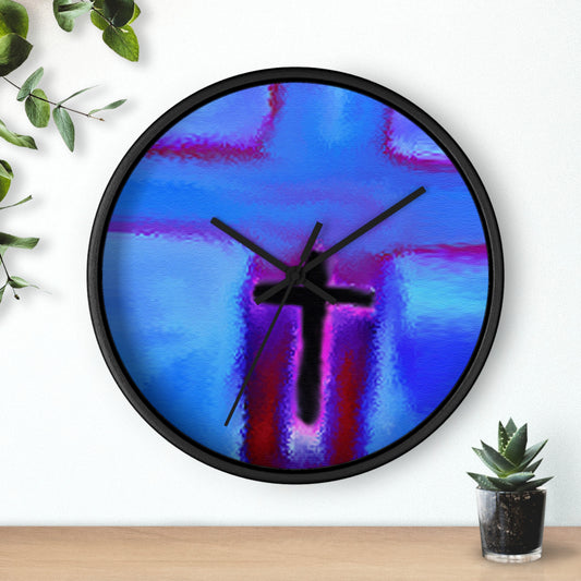 “Take Flight - Inspirational Cross Art Wall Clock by Rossouw"