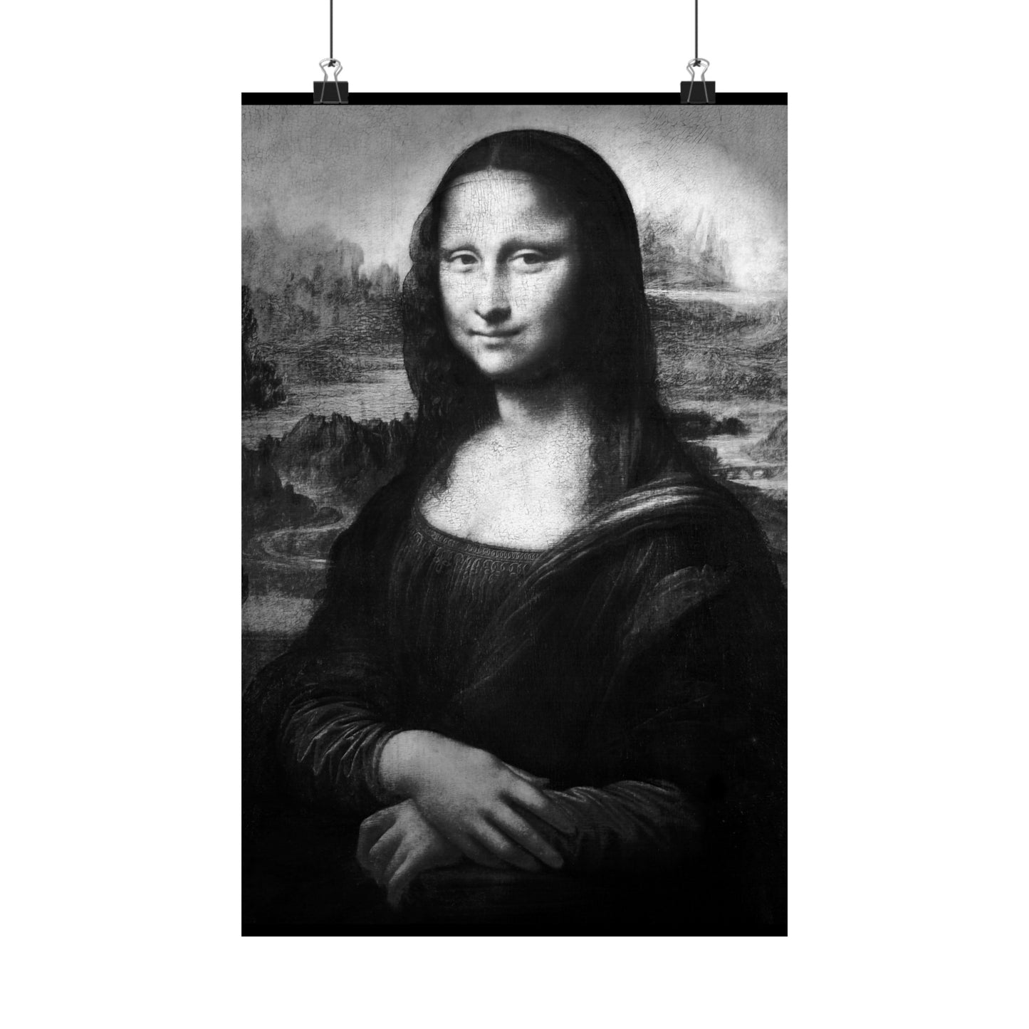 Reimagined Mona Lisa: Premium Matte Vertical Poster on Museum-Grade Paper