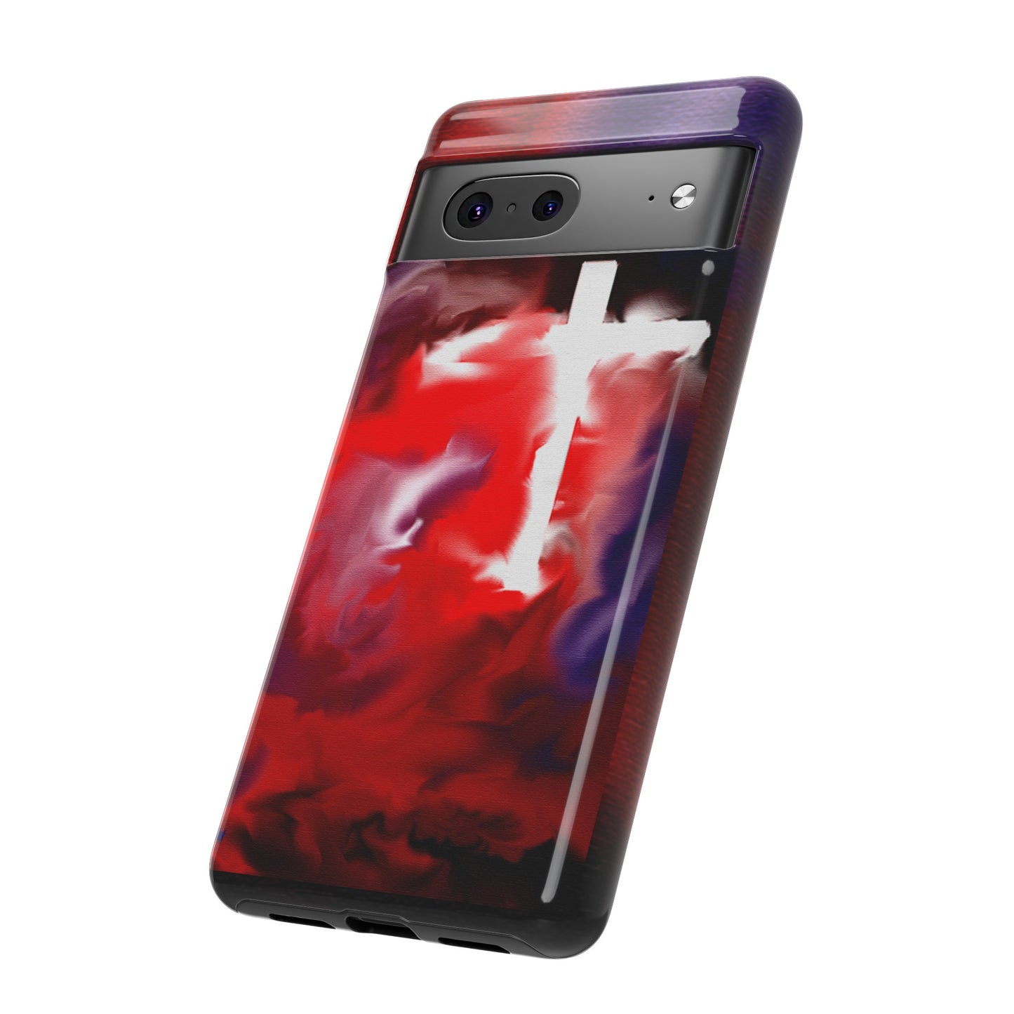 "Above The Light - Cross Art Protective Phone Case"